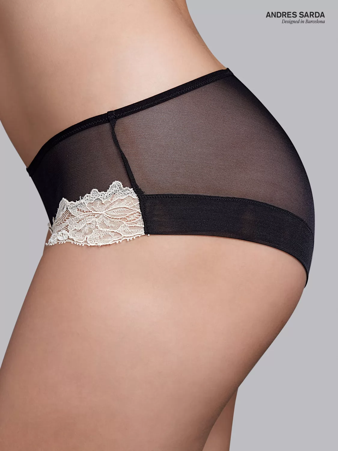 Czarny Bokserki Eden Andres Sarda 3303954 - zdjęcie 3