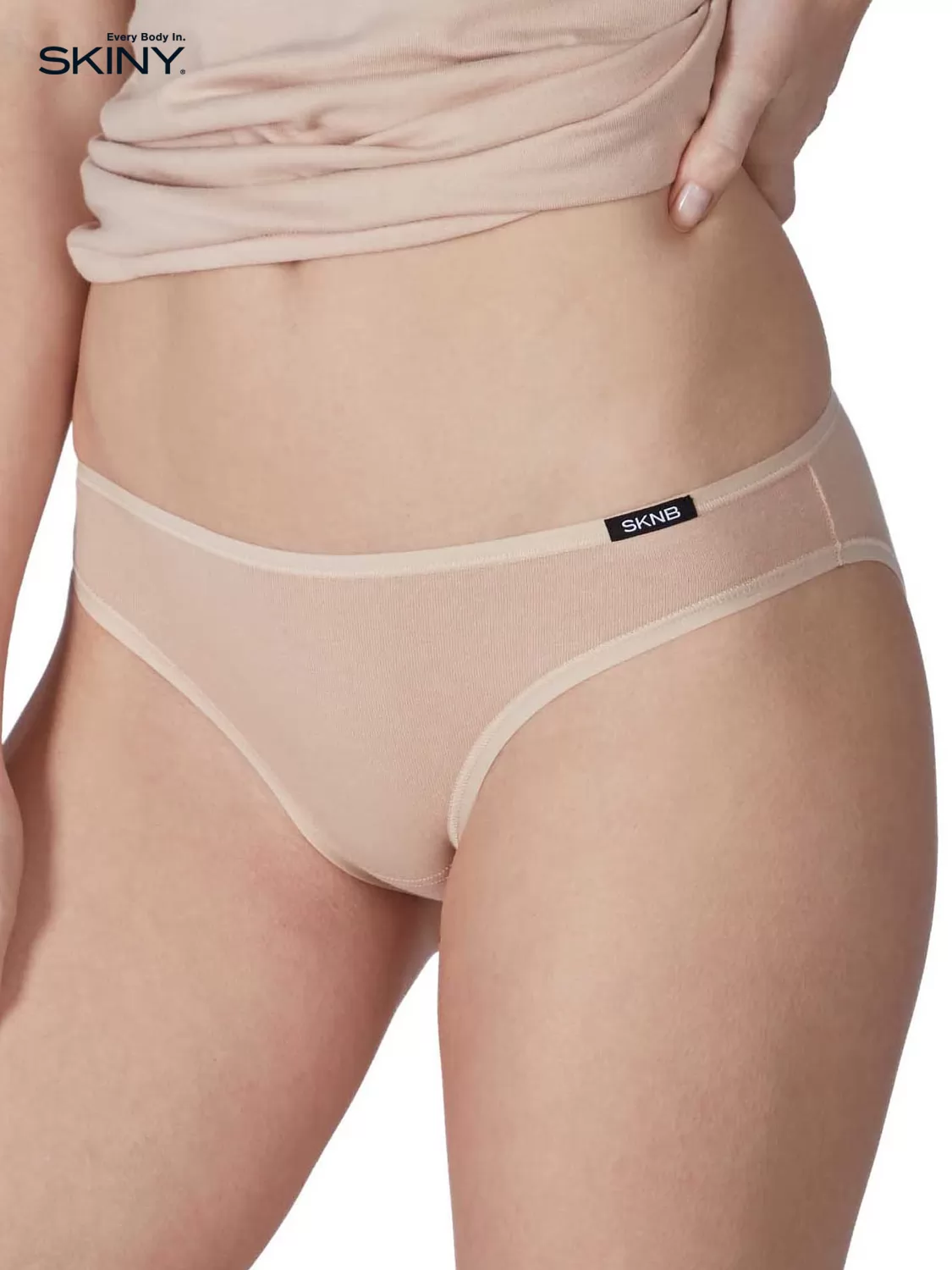 Beżowy, biały, czarny Figi 3PACK Skiny Advantage Cotton 084147 - zdjęcie 1