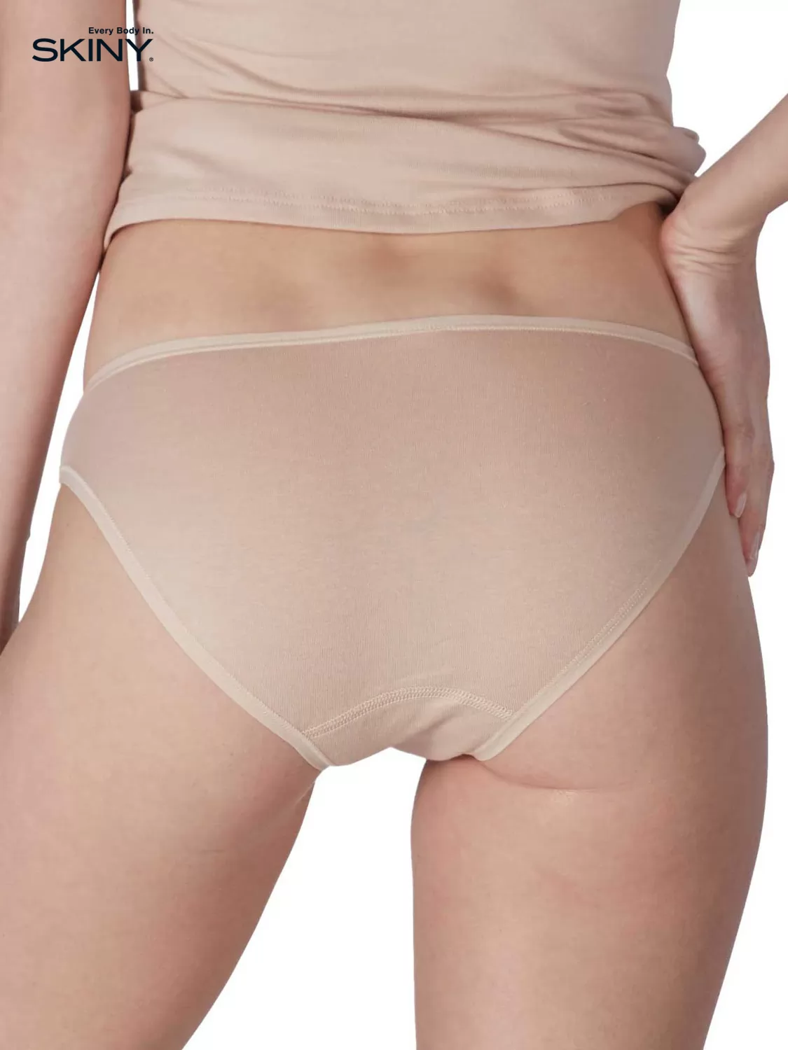 Beżowy, biały, czarny Figi 3PACK Skiny Advantage Cotton 084147 - zdjęcie 4