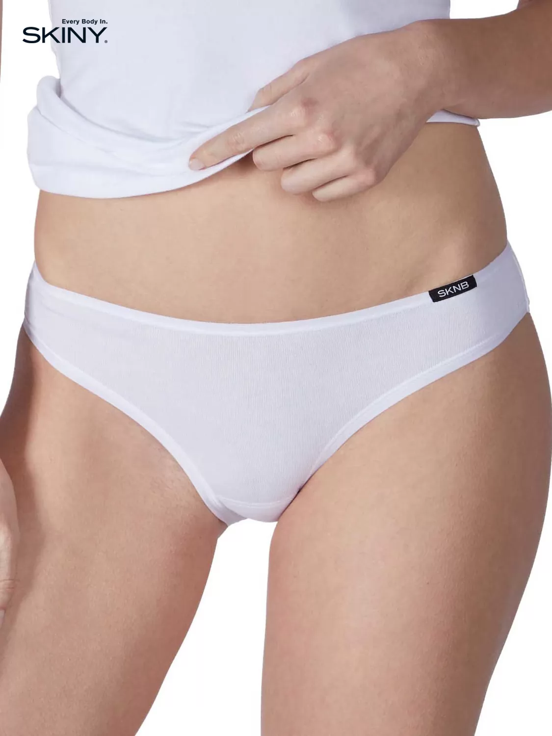 Beżowy, biały, czarny Figi 3PACK Skiny Advantage Cotton 084147 - zdjęcie 3