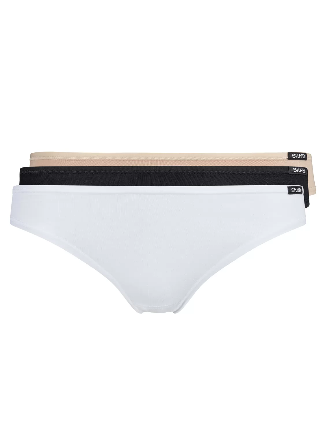 Beżowy, biały, czarny Figi 3PACK Skiny Advantage Cotton 084147 - zdjęcie 2