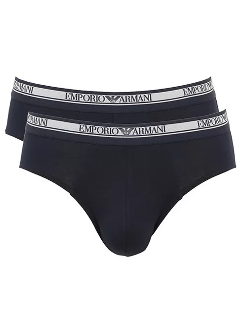 Granatowy Slipy męskie 2PACK Emporio Armani 1117339A598 - zdjęcie 1
