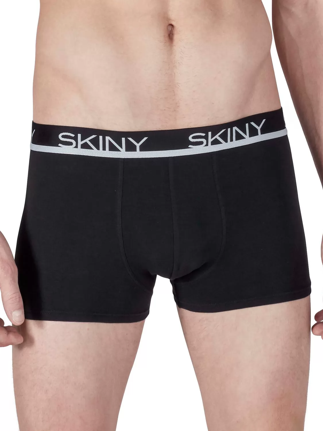 Czarny, granatowy, szary Bokserki męskie 3PACK Skiny Basic 086840 - zdjęcie 3