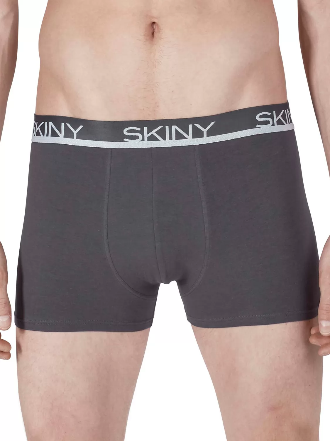 Czarny, granatowy, szary Bokserki męskie 3PACK Skiny Basic 086840 - zdjęcie 1
