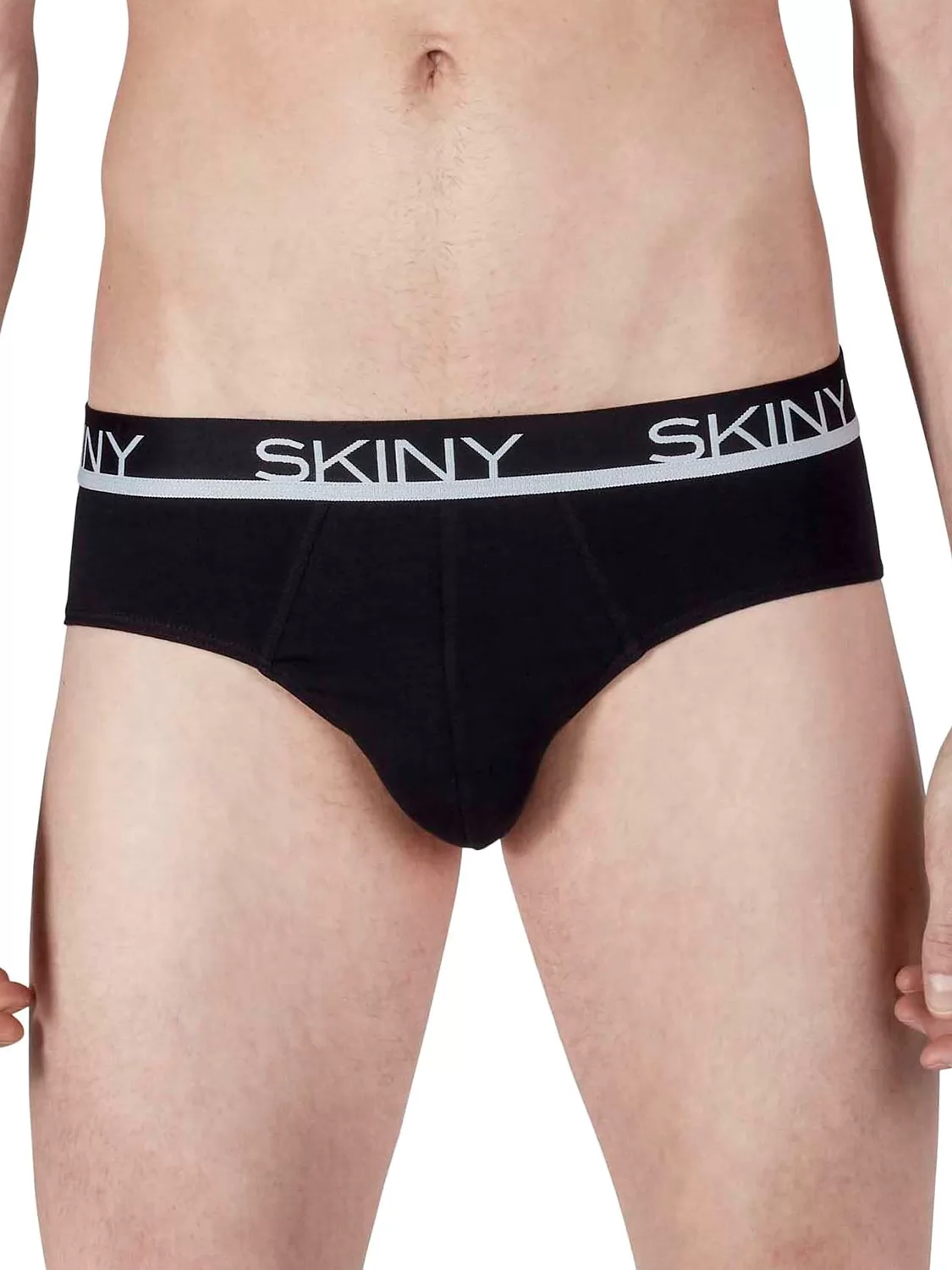 Czarny, granatowy, szary Slipy męskie 3PACK Skiny Basic 086839 - zdjęcie 7