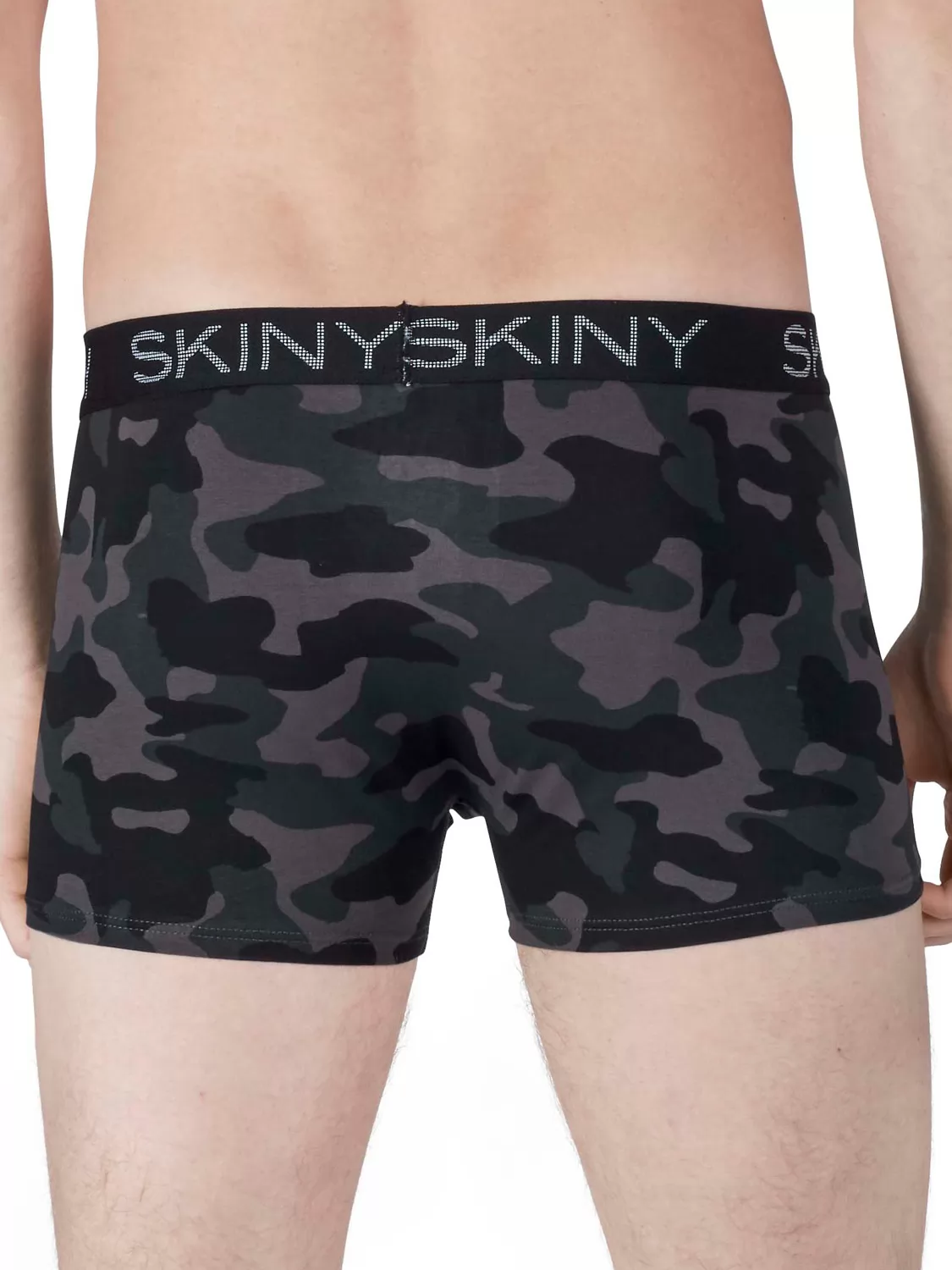 Antracytowy, czarny, szary Bokserki męskie 2PACK Skiny Basic 086487 - zdjęcie 5