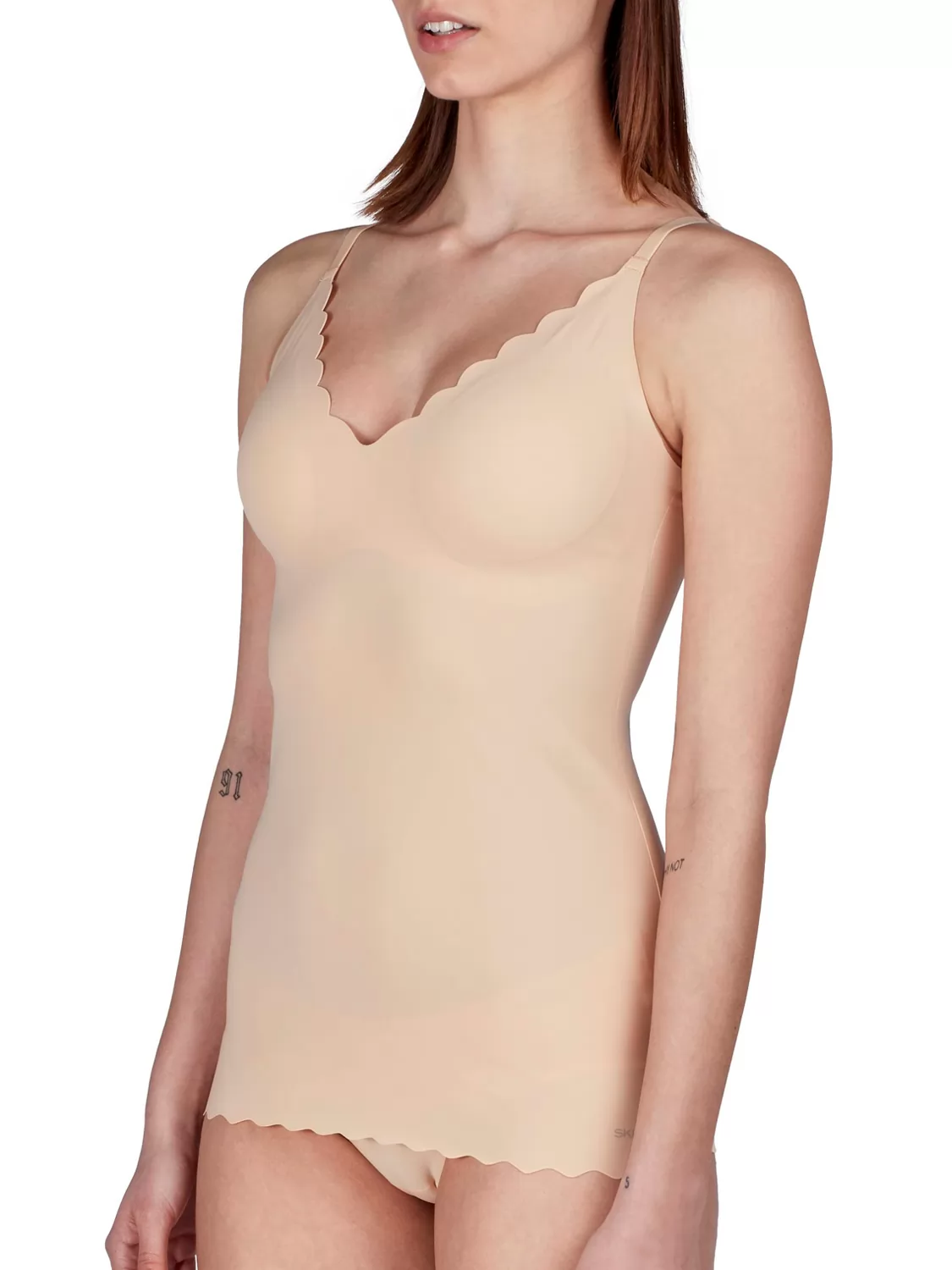 Beżowy Koszulka damska Skiny Micro Lovers 084261 - zdjęcie 1