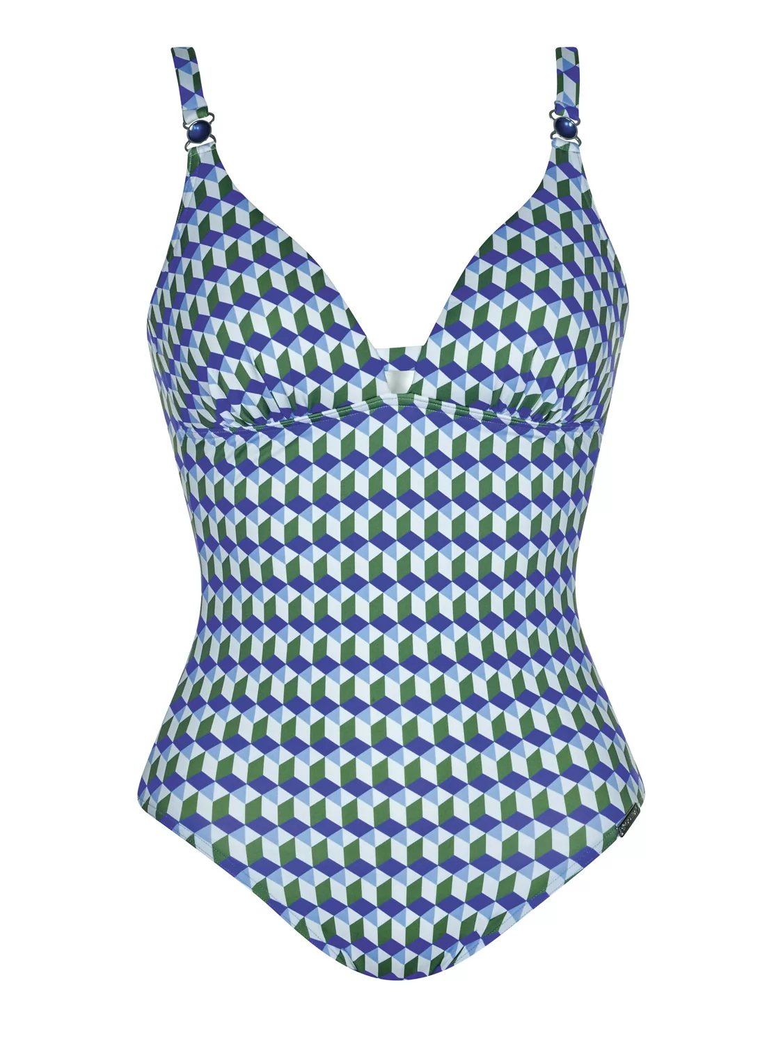 Biały, niebieski, zielony Kostium kąpielowy Opera Craft Fashion 62080 - zdjęcie 1