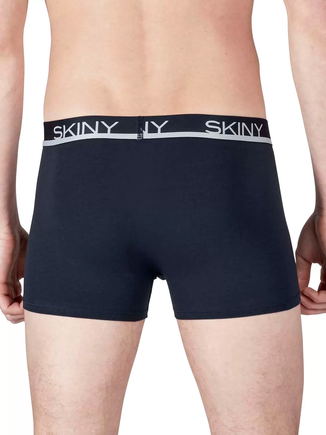 Granatowy Bokserki męskie 3PACK Skiny Basic 086840 - zdjęcie 3