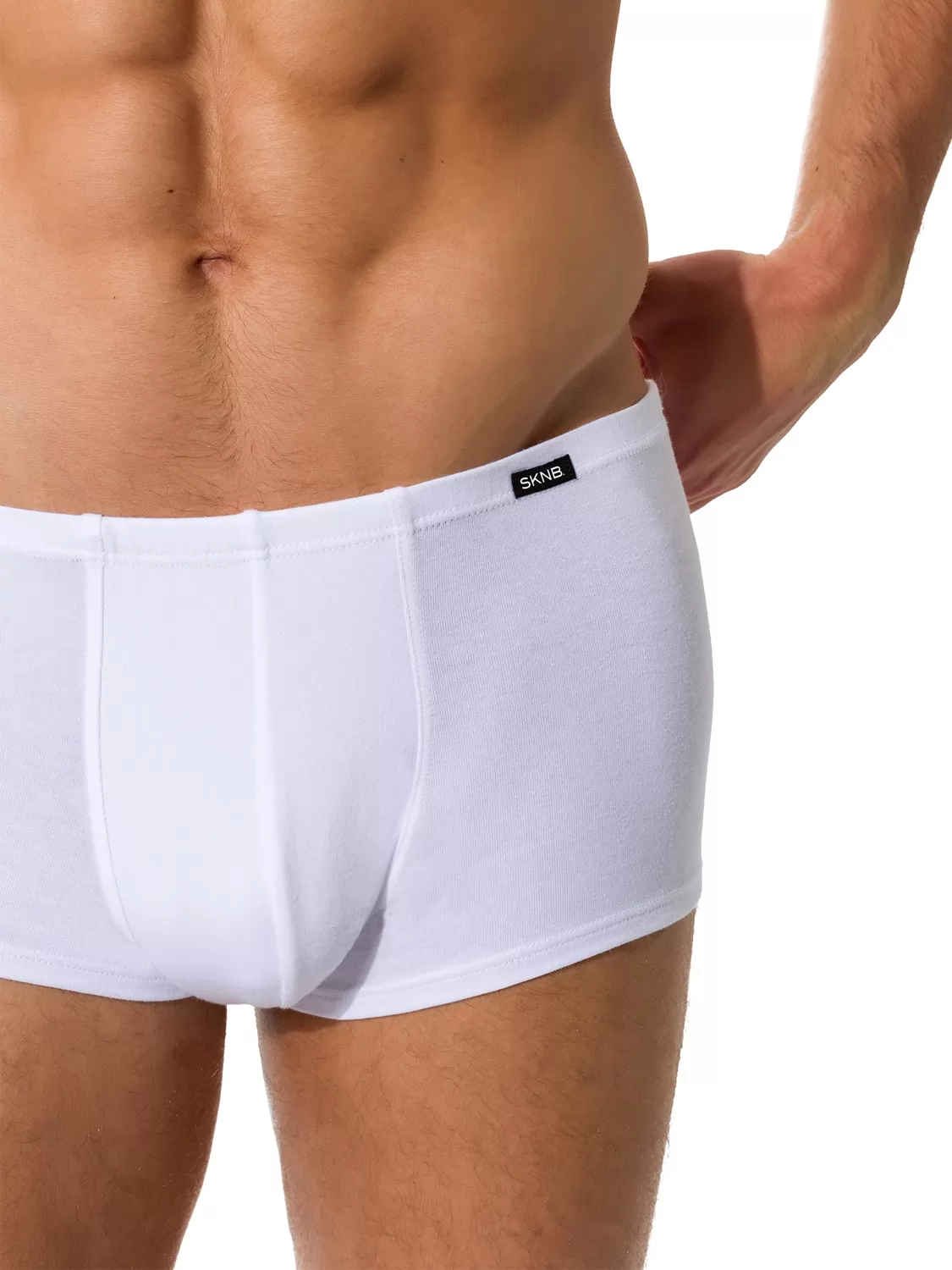 Biały Bokserki męskie 2PACK Skiny Advantage Men 086975 - zdjęcie 2