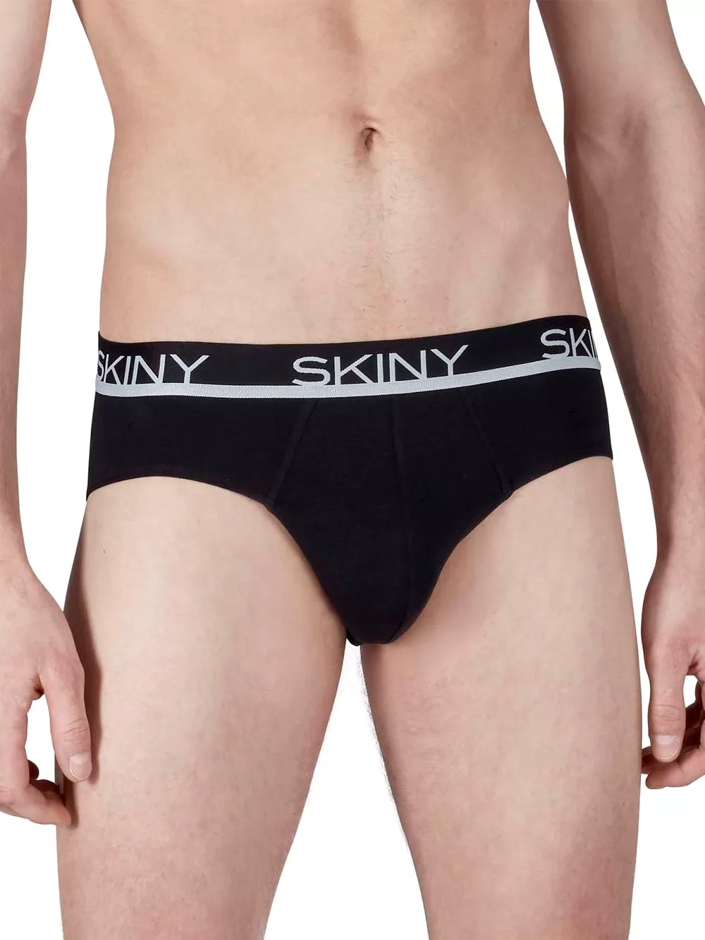 Czarny Slipy męskie 3PACK Skiny Basic 086839 - zdjęcie 1