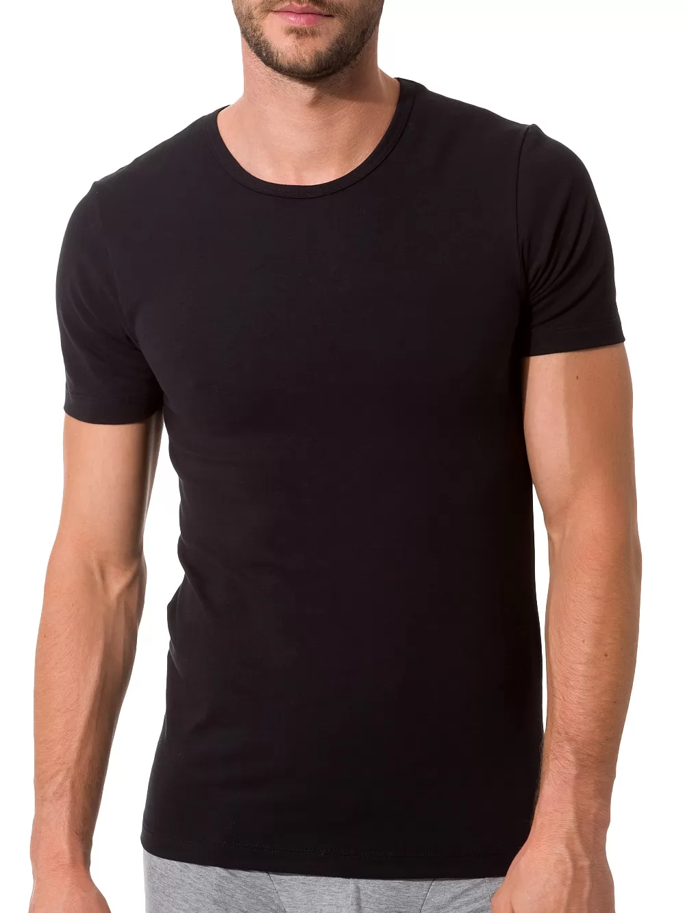 Czarny Koszulka męska Skiny Option 082708 - zdjęcie 1