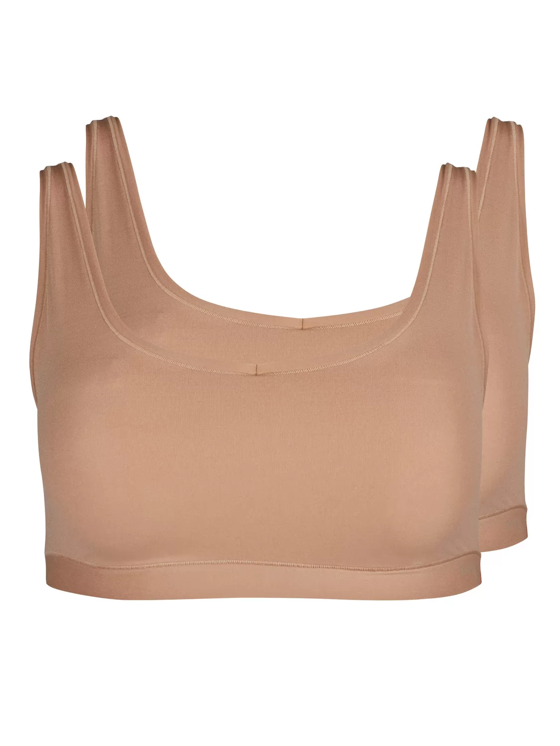 Brązowy Top damski 2PACK Skiny Pure Nudity 080076 - zdjęcie 2