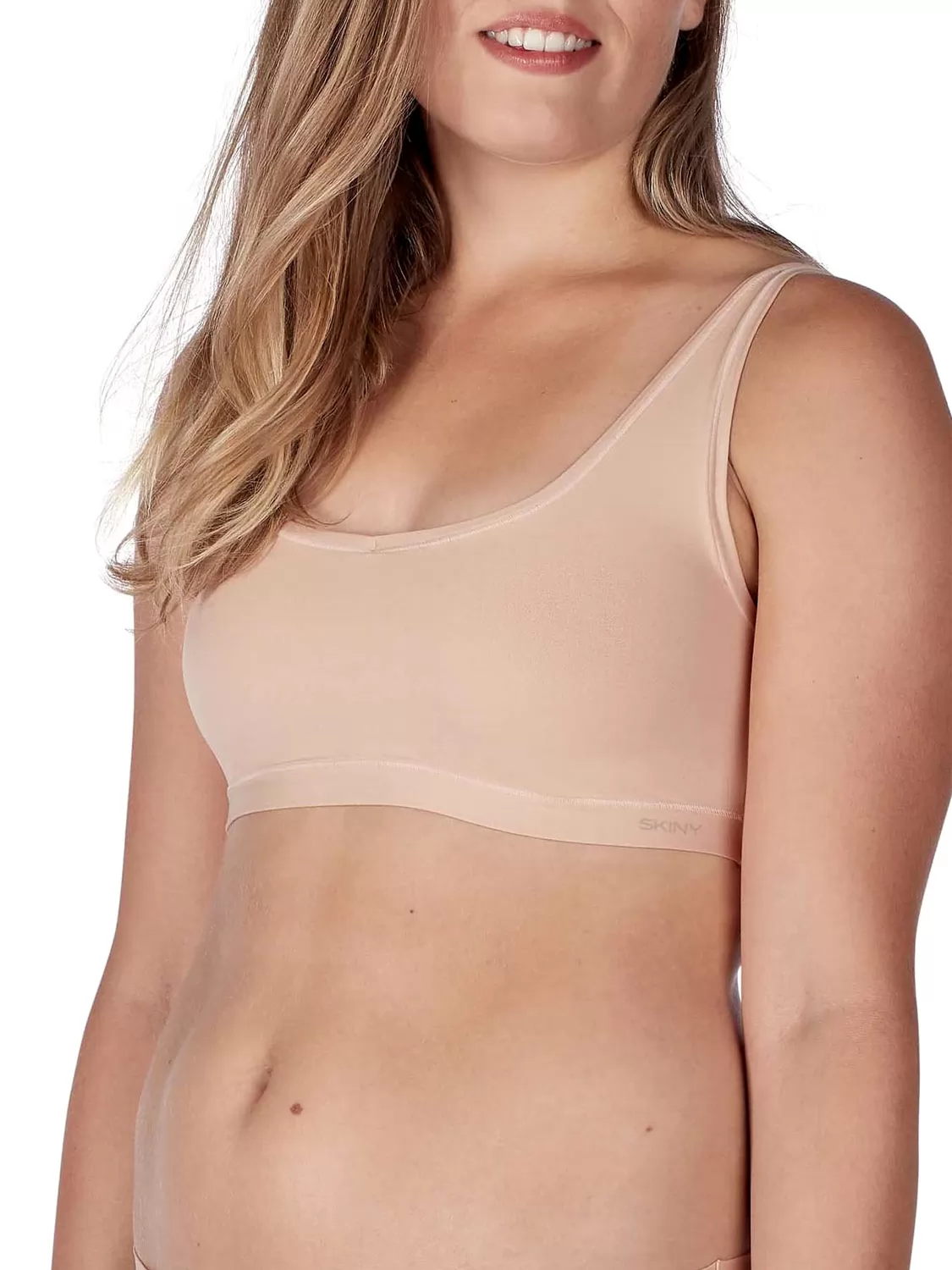 Beżowy Top damski 2PACK Skiny Pure Nudity 080076 - zdjęcie 1