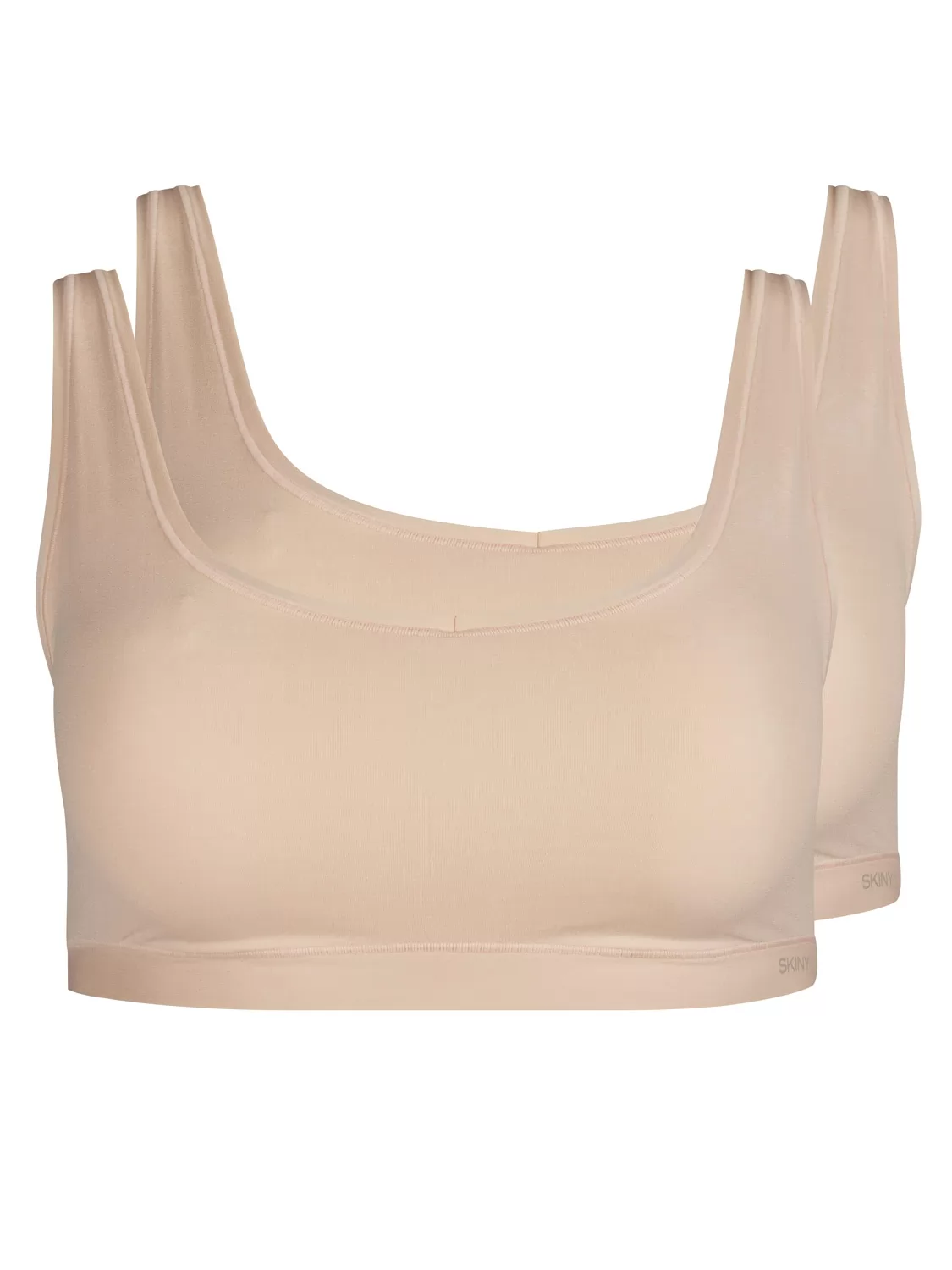 Beżowy Top damski 2PACK Skiny Pure Nudity 080076 - zdjęcie 2