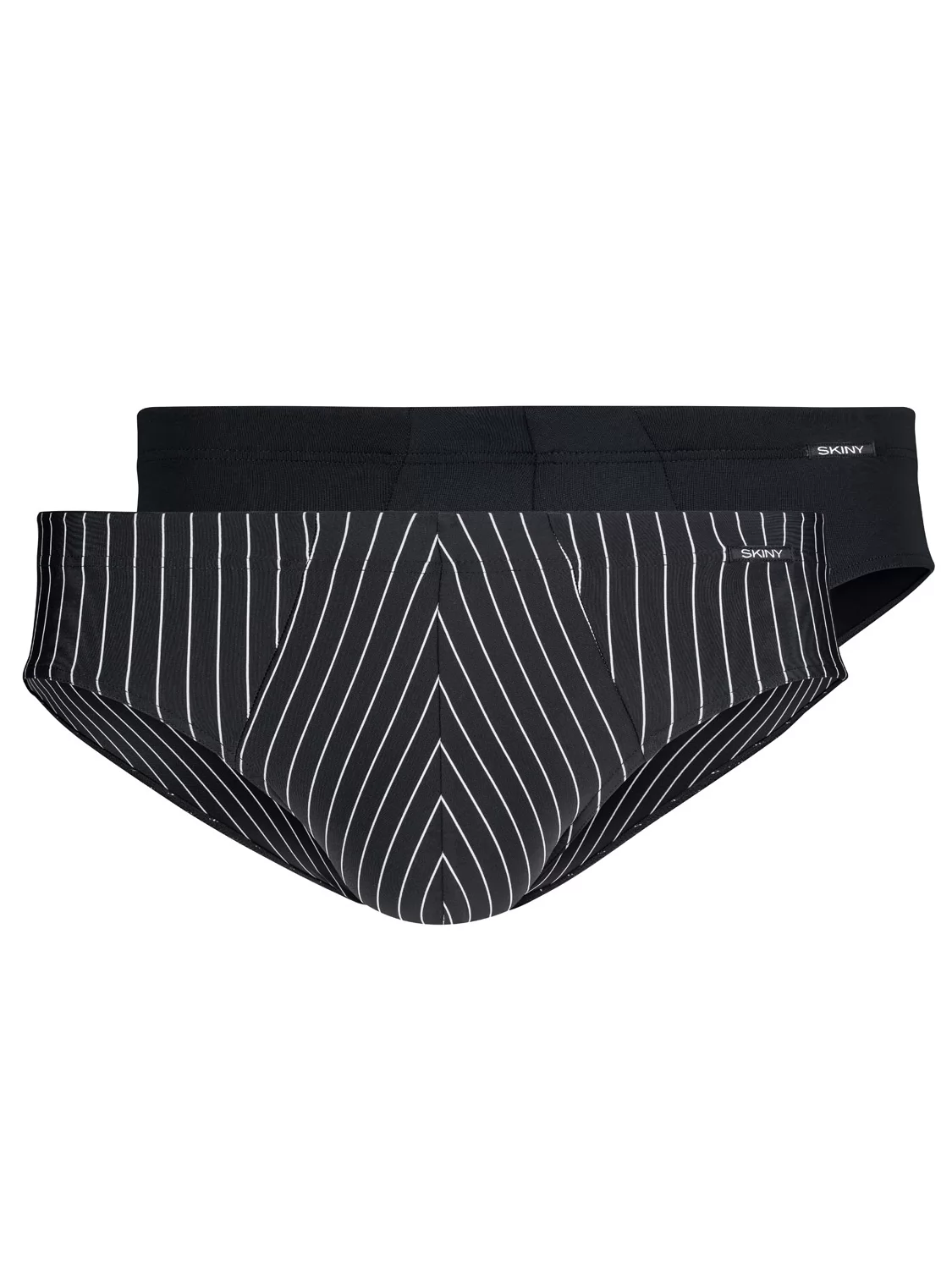 Czarno-biały, czarny Slipy męskie 2PACK Skiny Power Line 086773 - zdjęcie 2