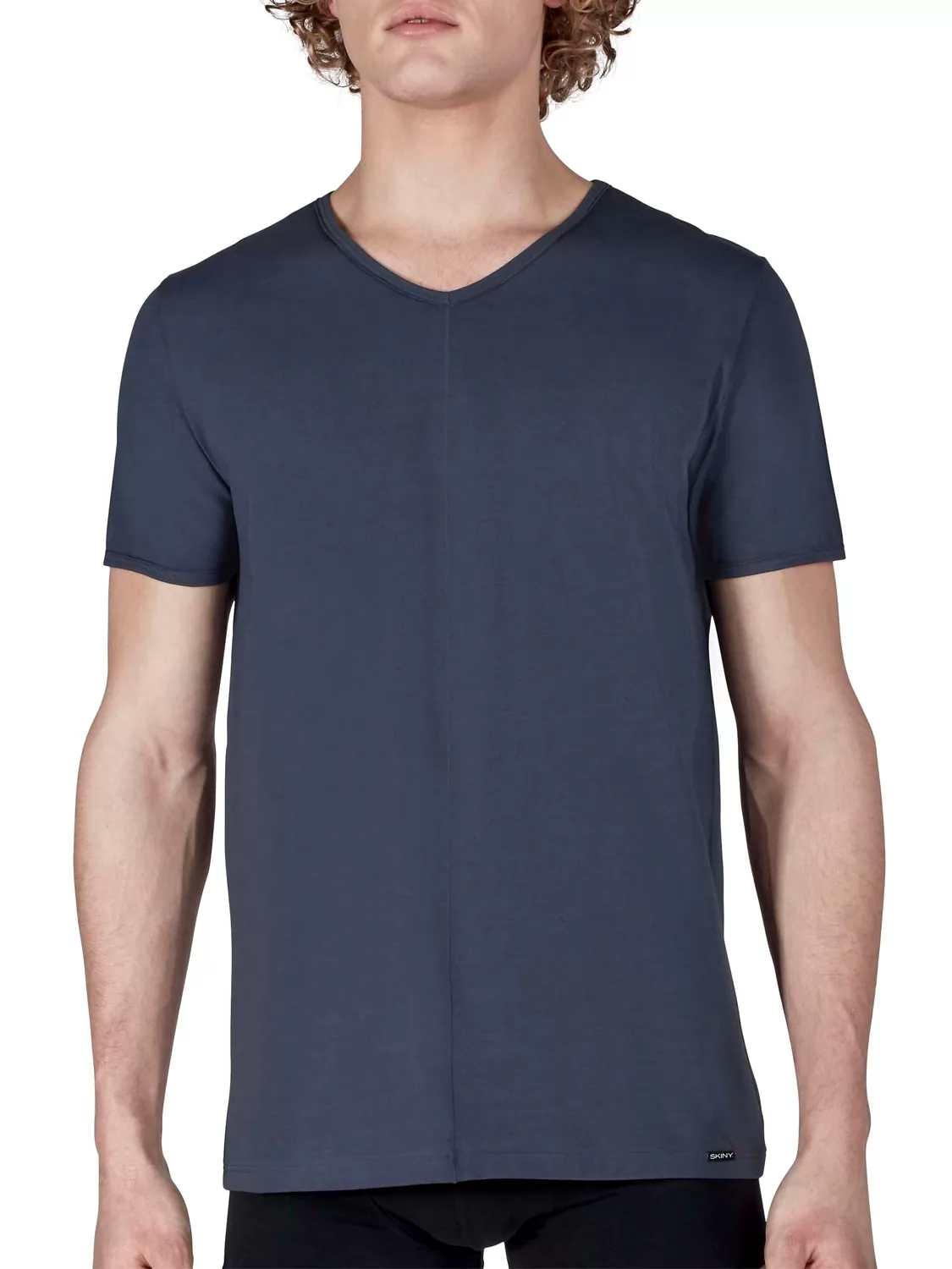 Granatowy Koszulka męska Skiny Sloungewear 086805 - zdjęcie 3