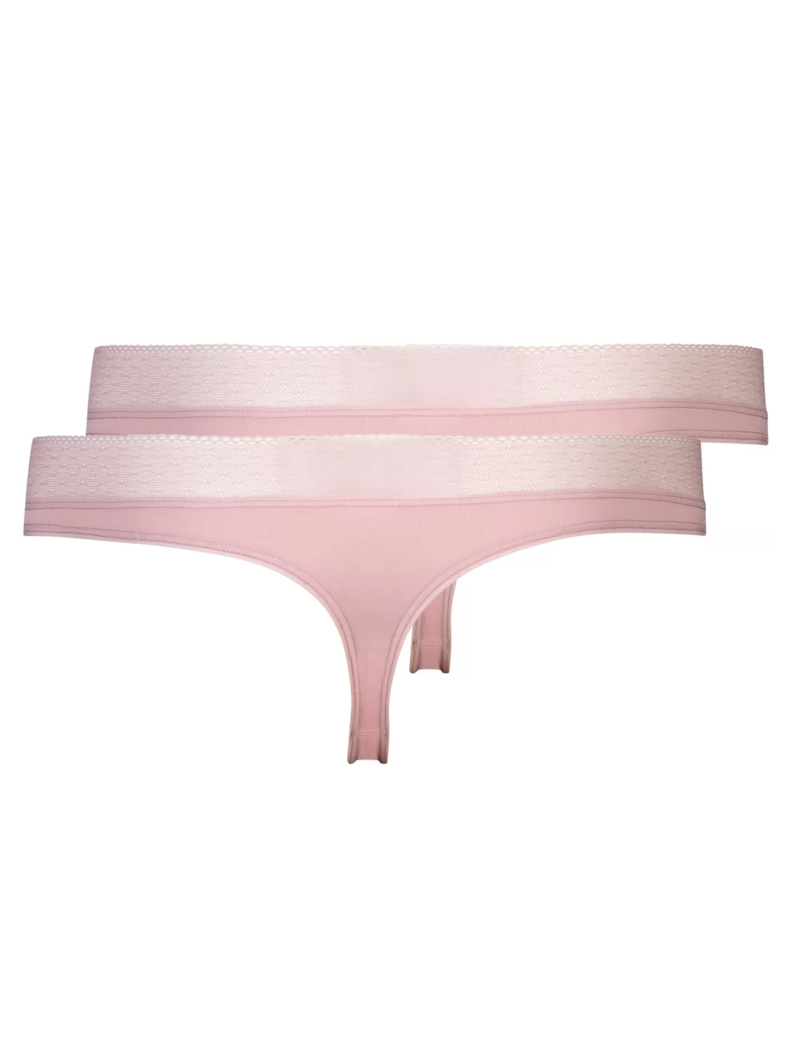 Pudrowy róż Stringi 2PACK Skiny Advantage Lace 083721 - zdjęcie 4