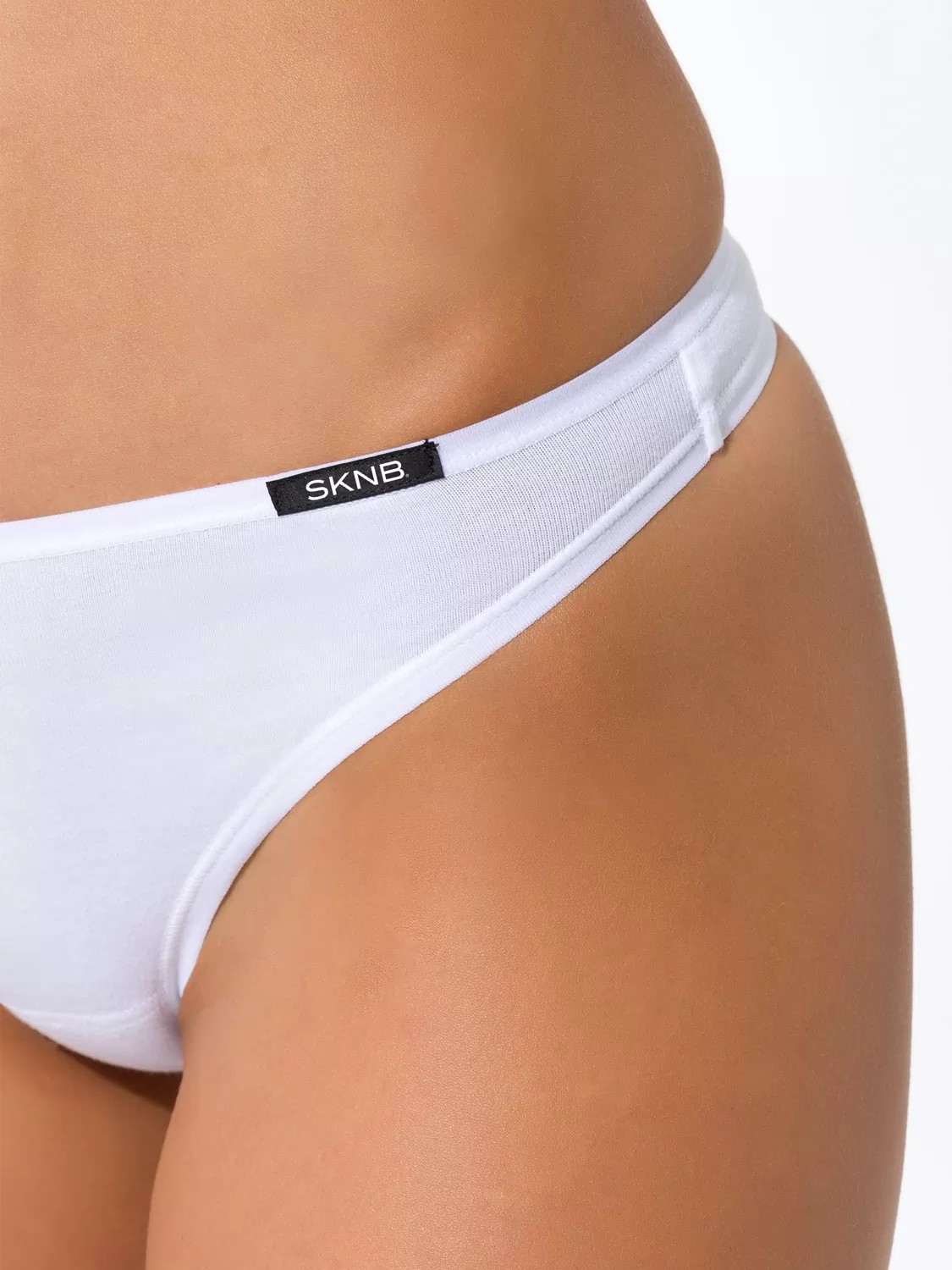 Biały Stringi 2PACK Skiny Advantage Cotton 082652 - zdjęcie 2