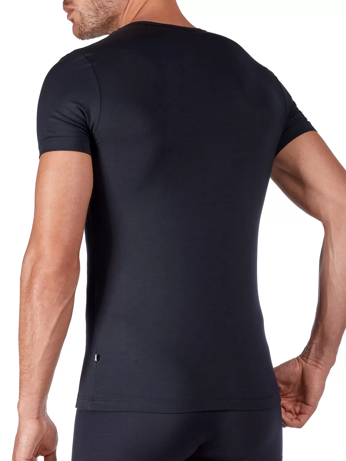 Czarny Koszulka męska Huber Tyson 112233 - zdjęcie 2