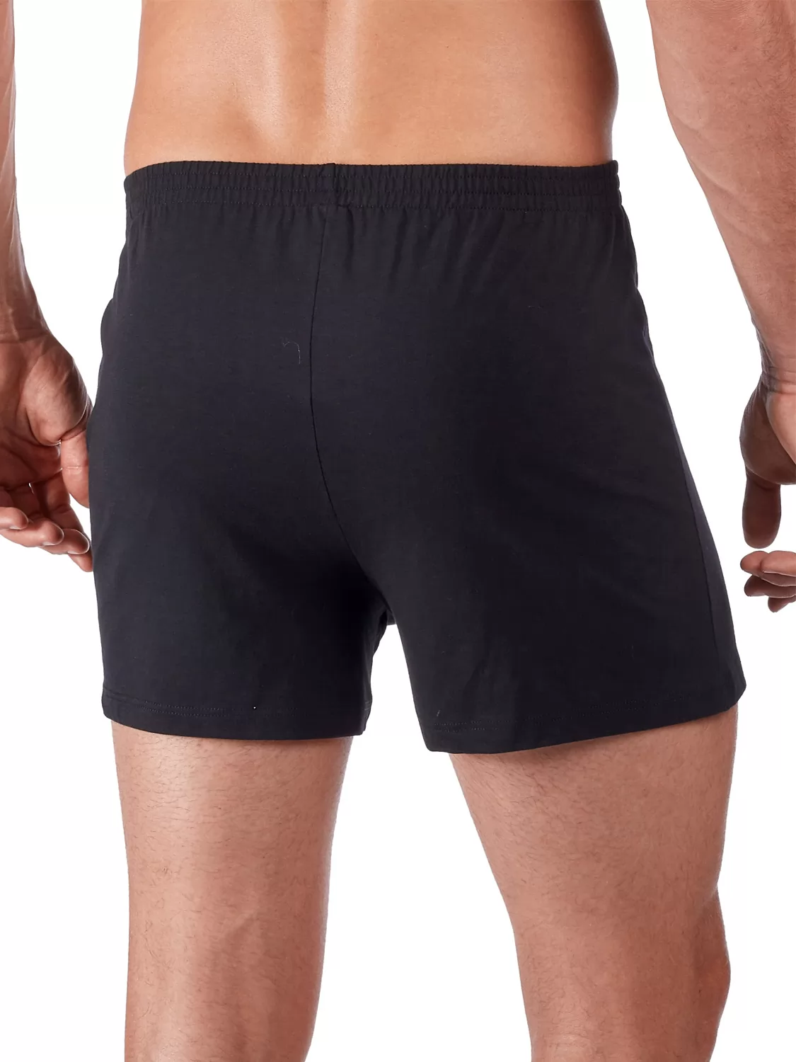 Czarny Bokserki męskie Huber Jerseyboxer 112211 - zdjęcie 2