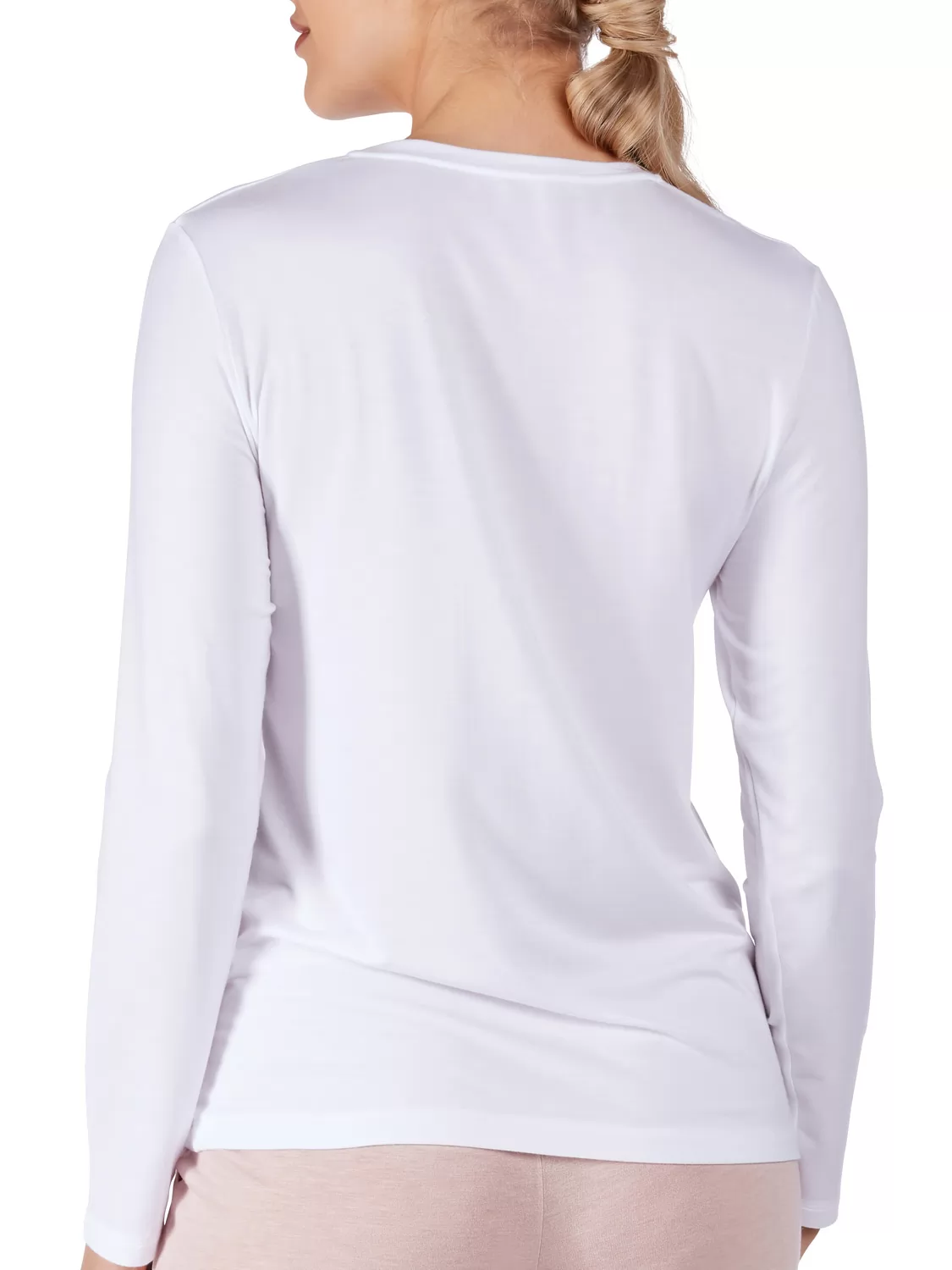 Biały Koszulka damska Huber 24 Hours Women Sleep 018855 - zdjęcie 2