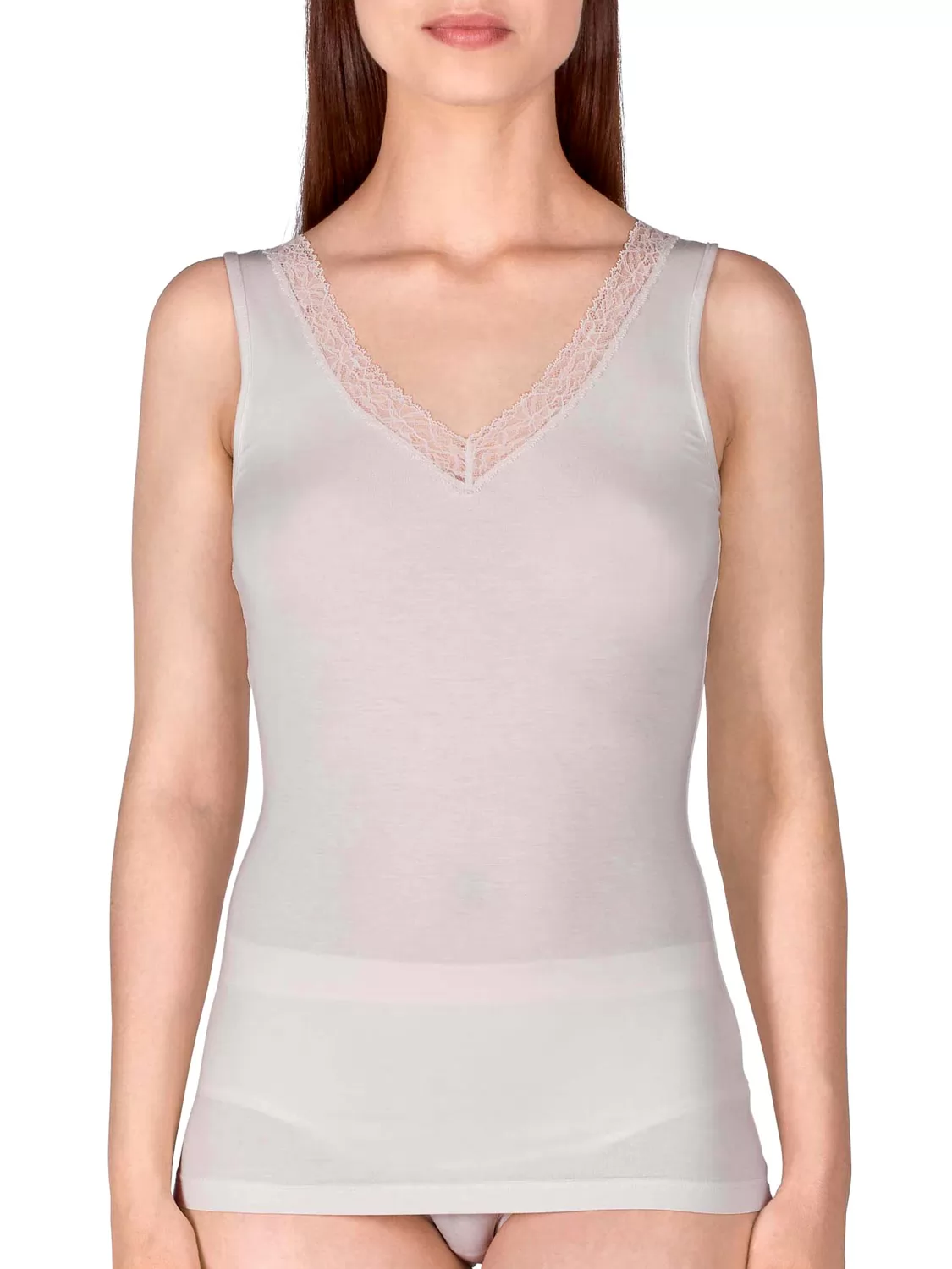 Kremowy Koszulka damska Huber Soft Comfort 016449 - zdjęcie 1