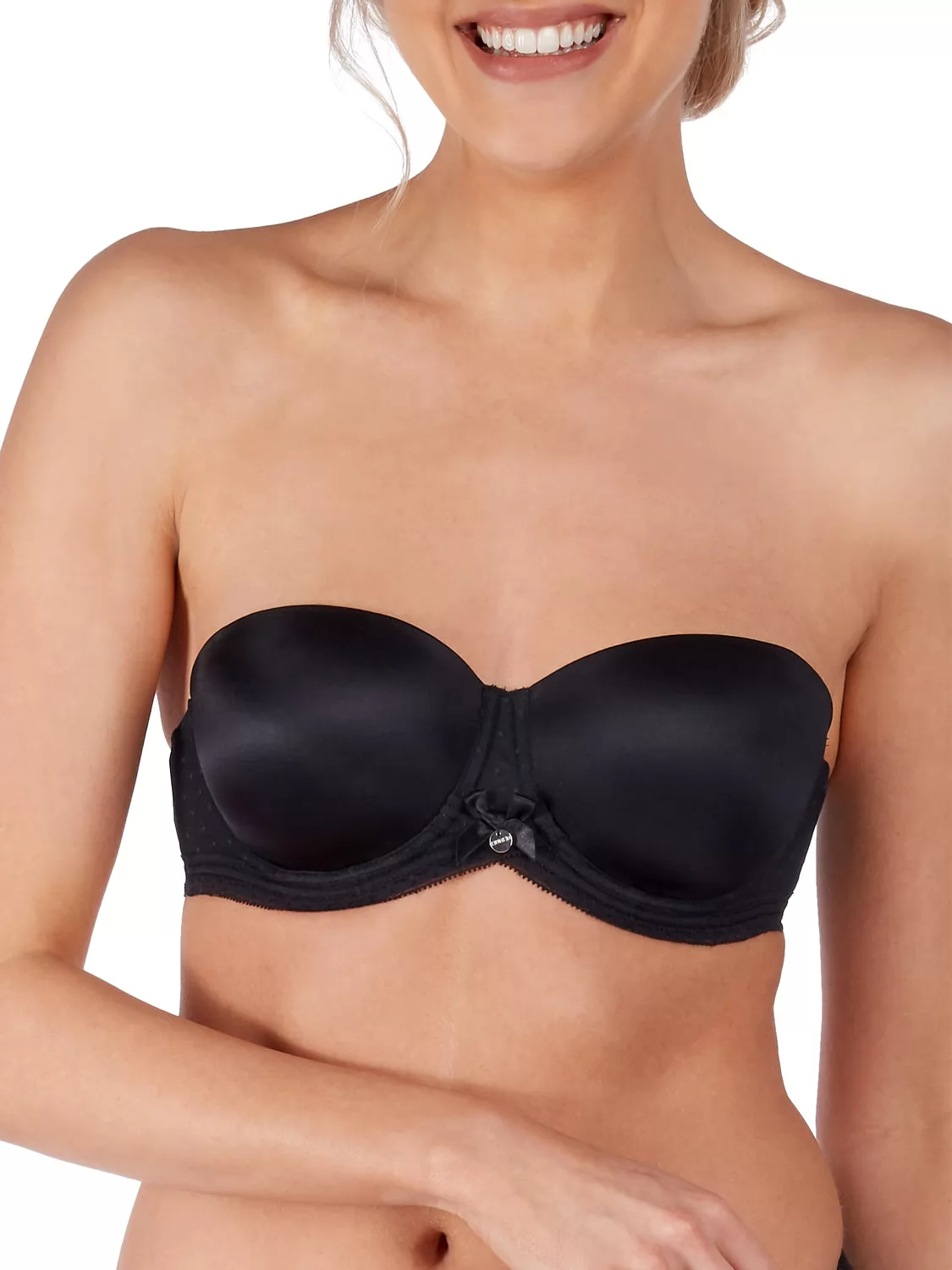 Czarny Biustonosz z odpinanymi ramiączkami Huber Body Couture 016384 - zdjęcie 3