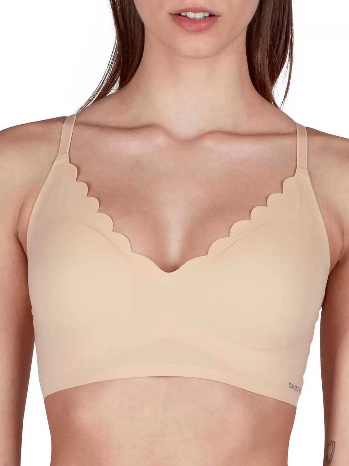 Beżowy Top damski Skiny Micro Lovers 084272 - zdjęcie 1