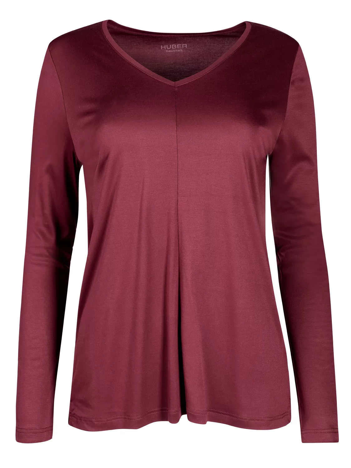 Bordowy, czerwony Koszulka damska Huber Ease of Wear 018265 - zdjęcie 3