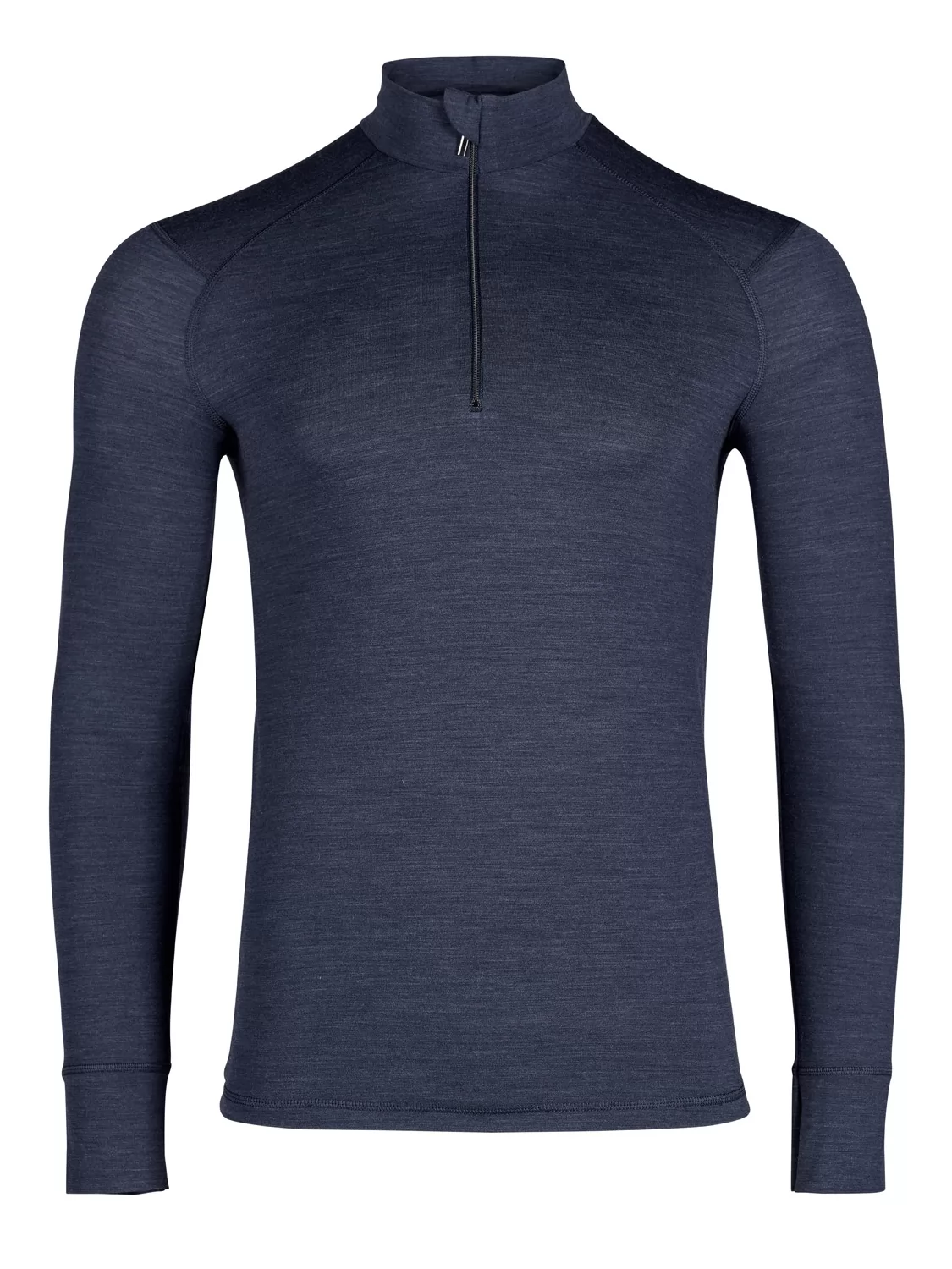 Granatowy Koszulka męska z wełny Huber Wool Performance 112004 - zdjęcie 4