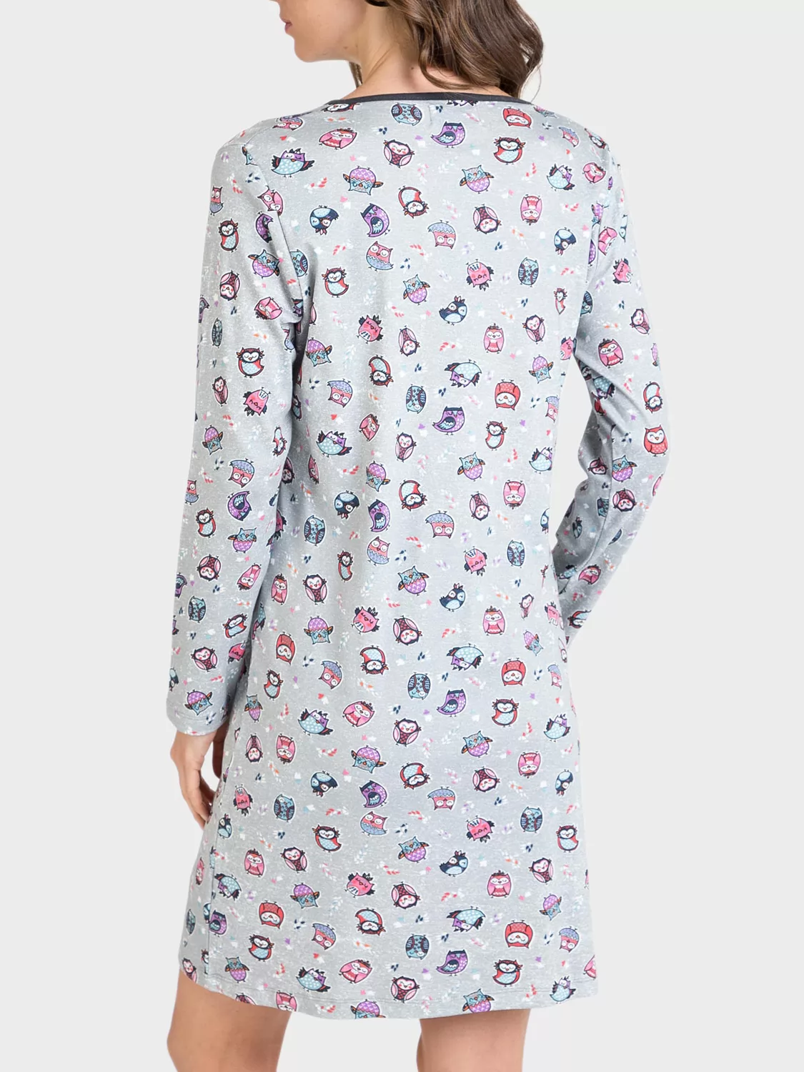 Antracytowy, czerwony, szary, wielobarwny Koszula nocna Massana 707215 - zdjęcie 2