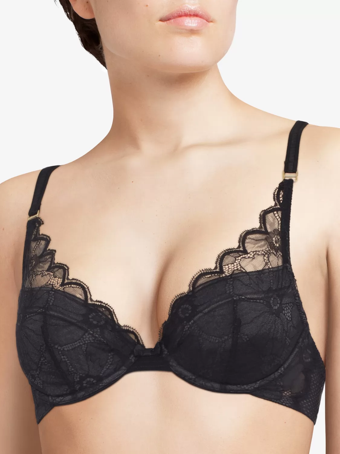 Czarny Biustonosz push-up Chantelle Tailor C16F20 - zdjęcie 1