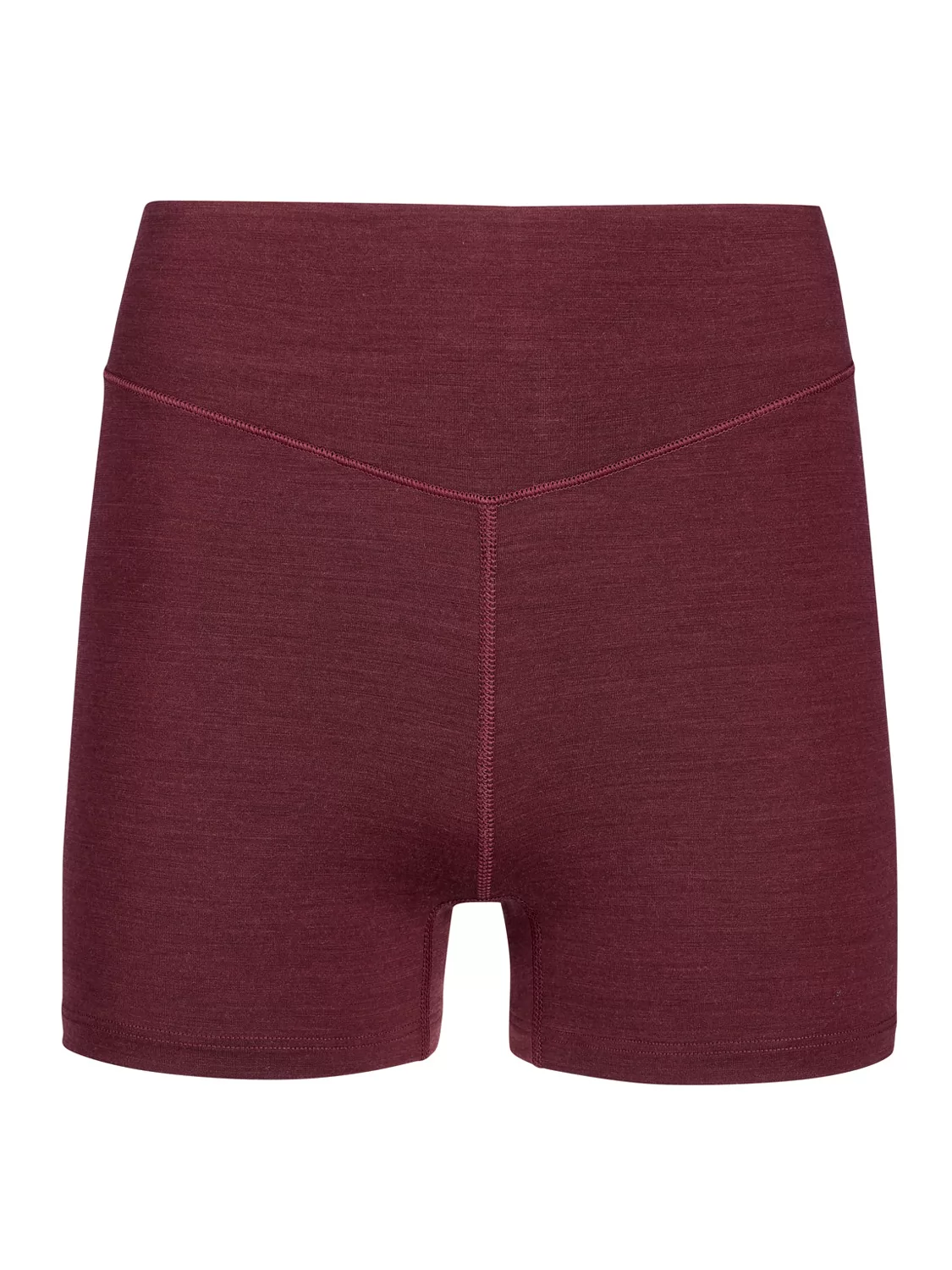 Bordowy Krótkie spodenki damskie z wełny Huber Wool Performance 016486 - zdjęcie 3