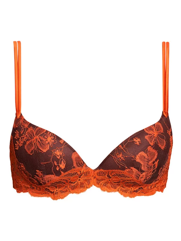 Brązowy, pomarańczowy Biustonosz Andres Sarda Jaguar 3309716 - zdjęcie 6