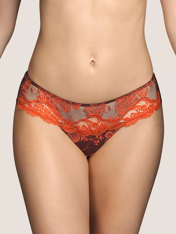 Brązowy, pomarańczowy Figi tanga Andres Sarda Jaguar 3309755 - zdjęcie 1
