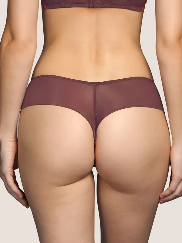 Brązowy, pomarańczowy Figi tanga Andres Sarda Jaguar 3309755 - zdjęcie 4