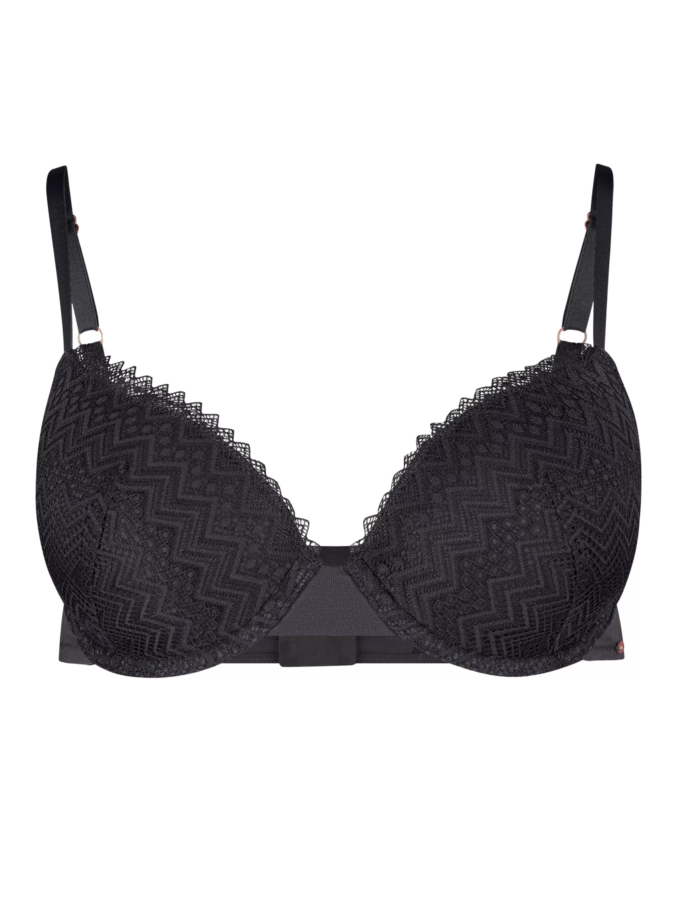 Antracytowy, szary Biustonosz Skiny Ethnic Lace 080343 - zdjęcie 3