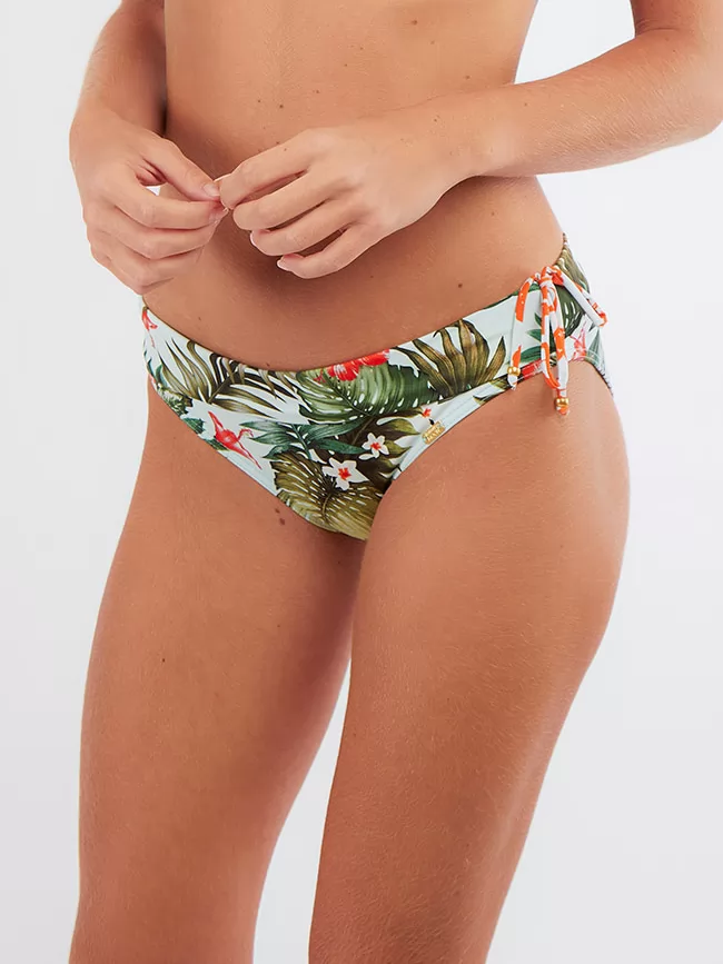 Biały, pomarańczowy, zielony Dół od bikini Banana Moon Merenda Iquitos - zdjęcie 1