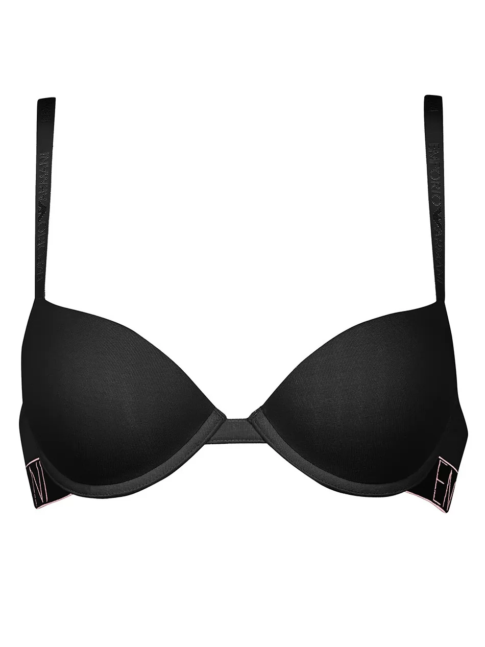 Czarny Biustonosz push-up Emporio Armani 1643941P227 - zdjęcie 1
