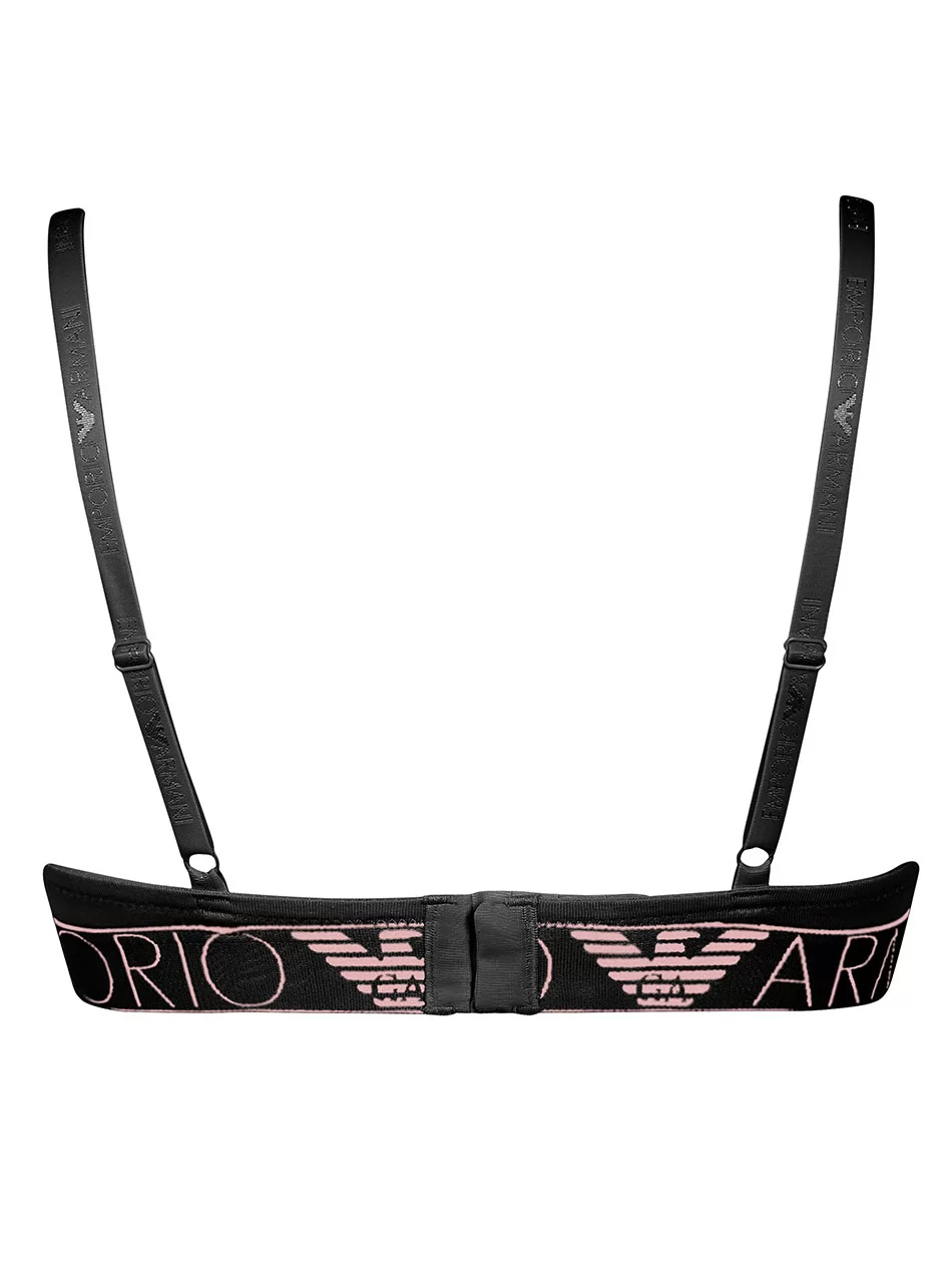 Czarny Biustonosz push-up Emporio Armani 1643941P227 - zdjęcie 2