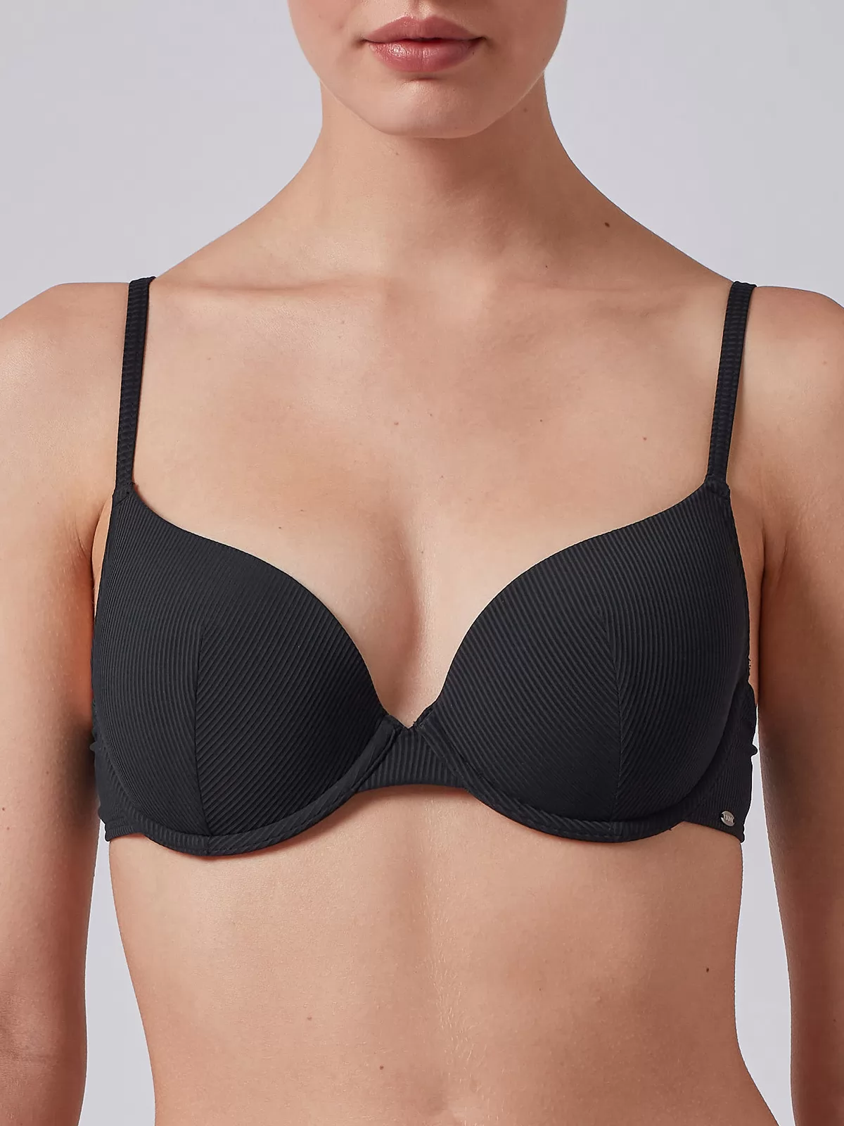 Czarny Góra od kostiumu Skiny Cali Rib 080429 - zdjęcie 1