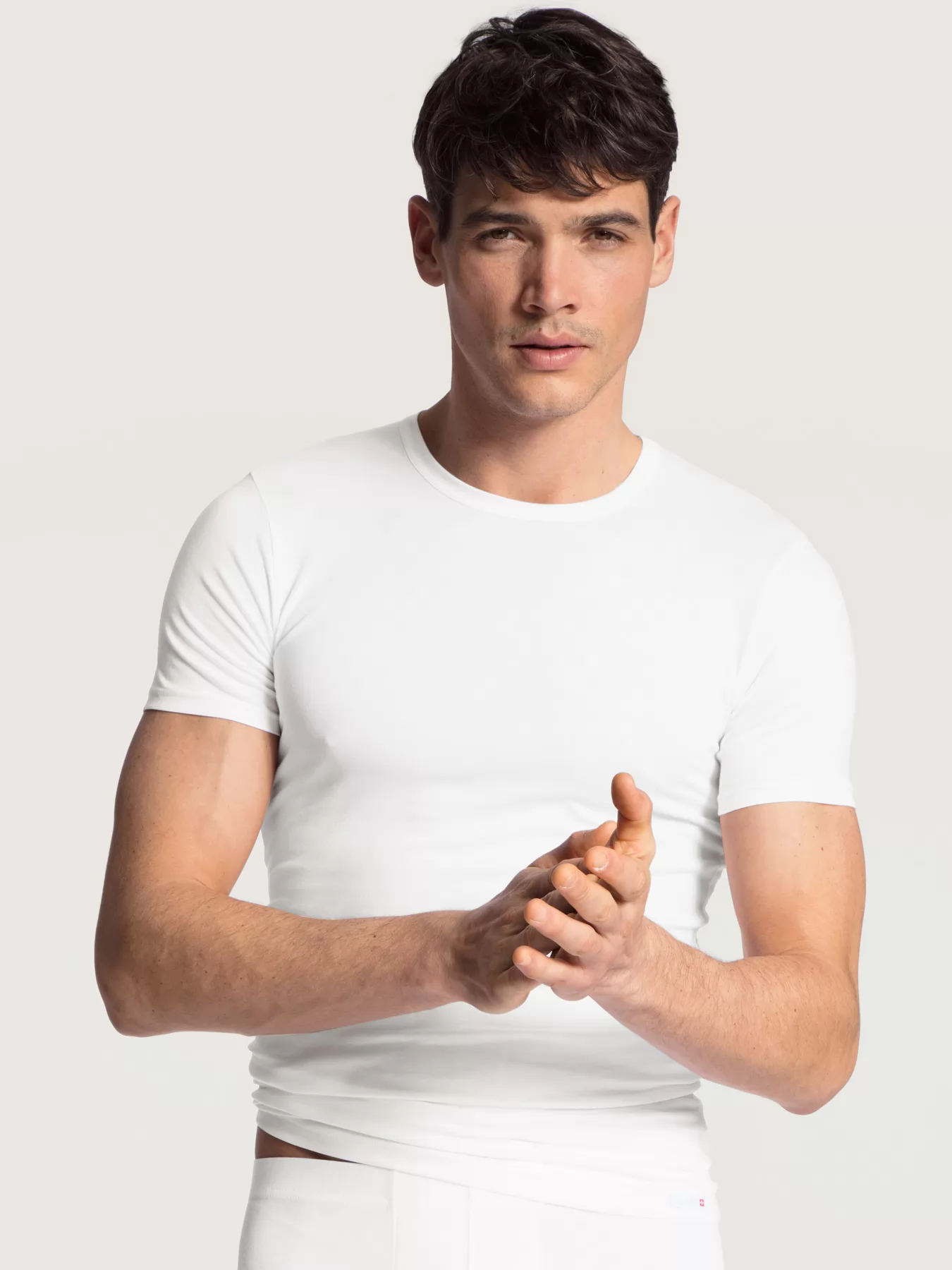 Biały Koszulka męska Calida Evolution 14661 - zdjęcie 1