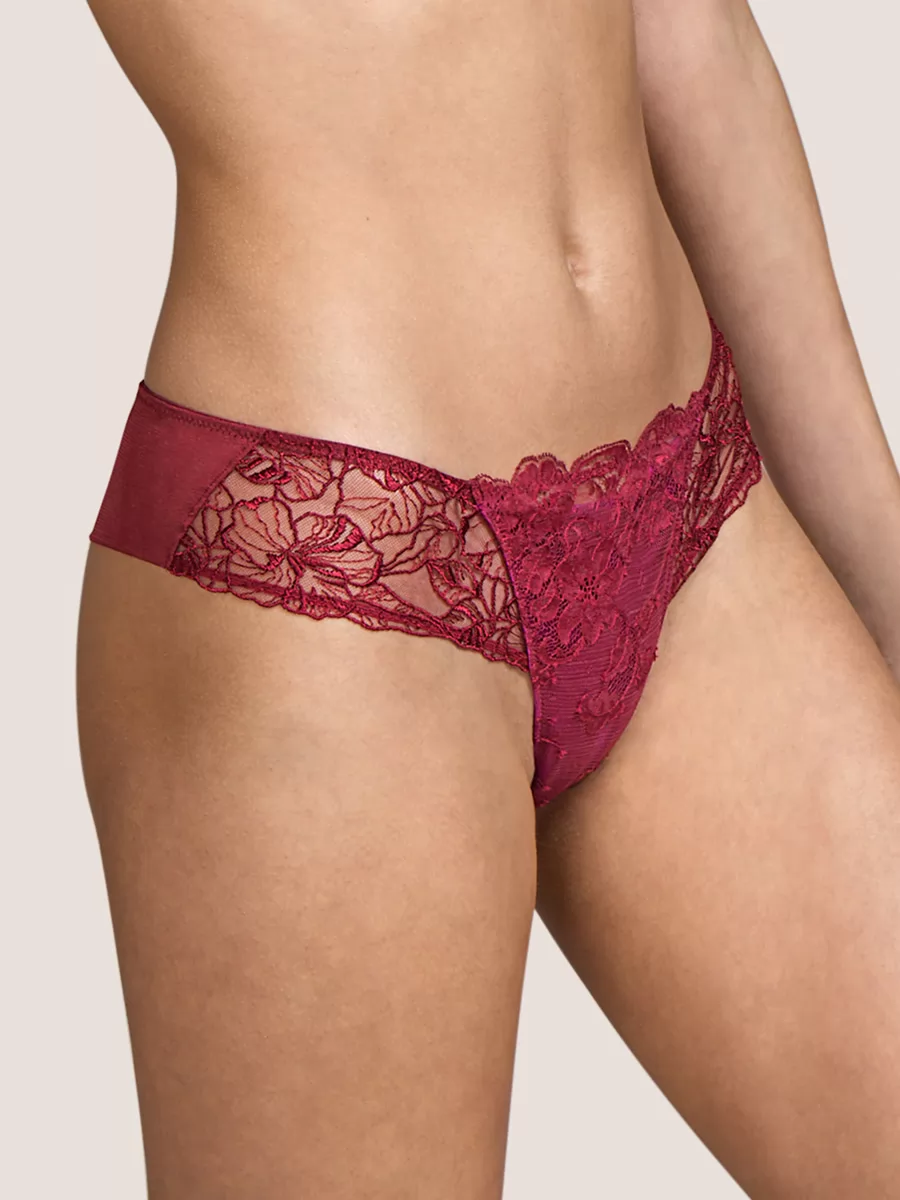 Czerwony, różowy Jedwabne stringi Andres Sarda Tamara 3310455 - zdjęcie 3