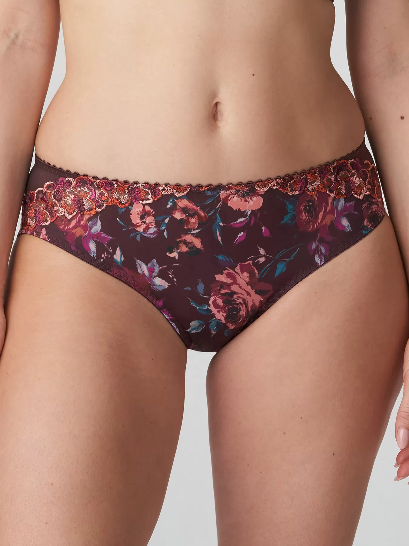 Bordowy, brązowy, wielobarwny Figi hipster PrimaDonna Sevas 563282 - zdjęcie 1