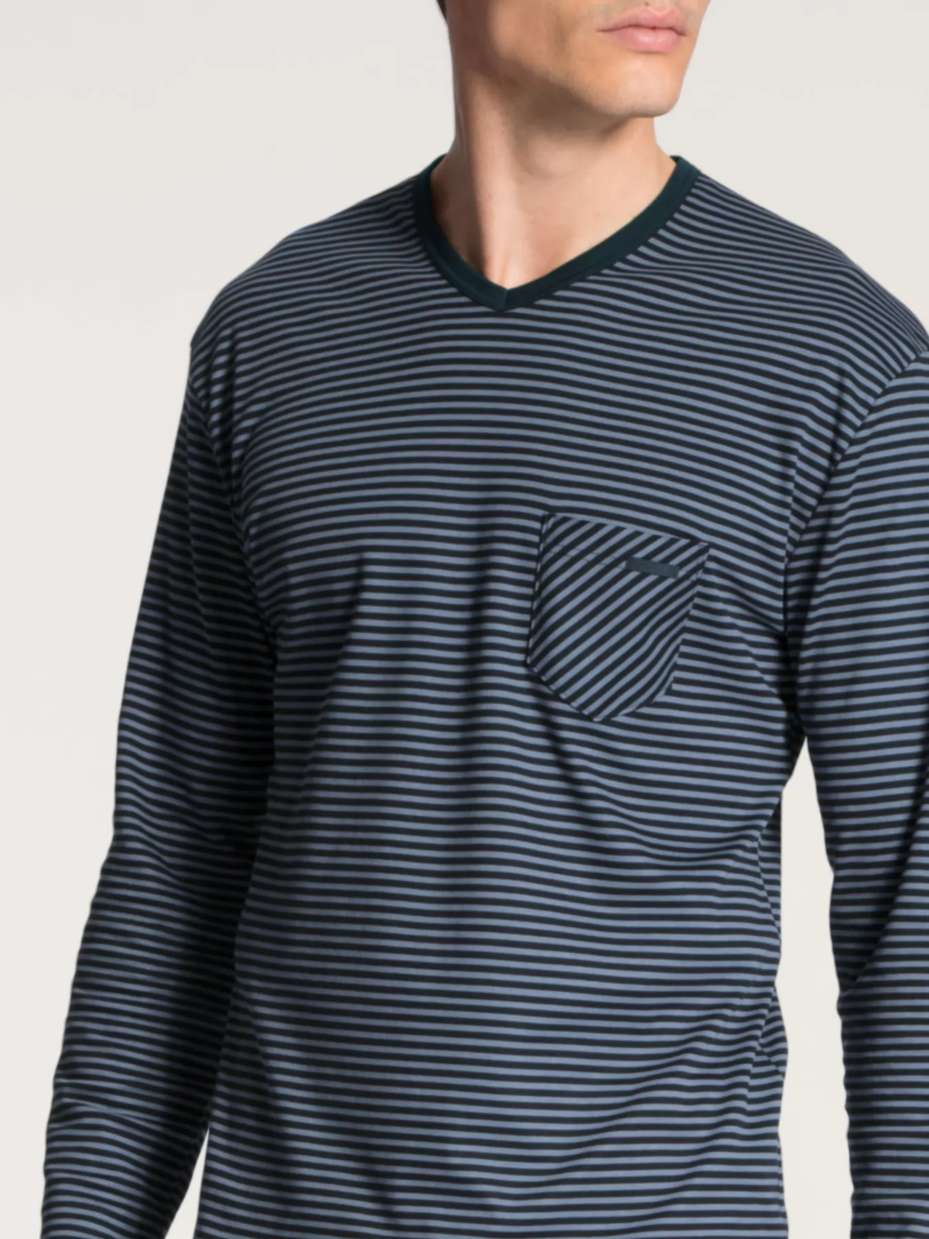 Granatowy Piżama męska Calida Relax Streamline Basic 41667 - zdjęcie 2