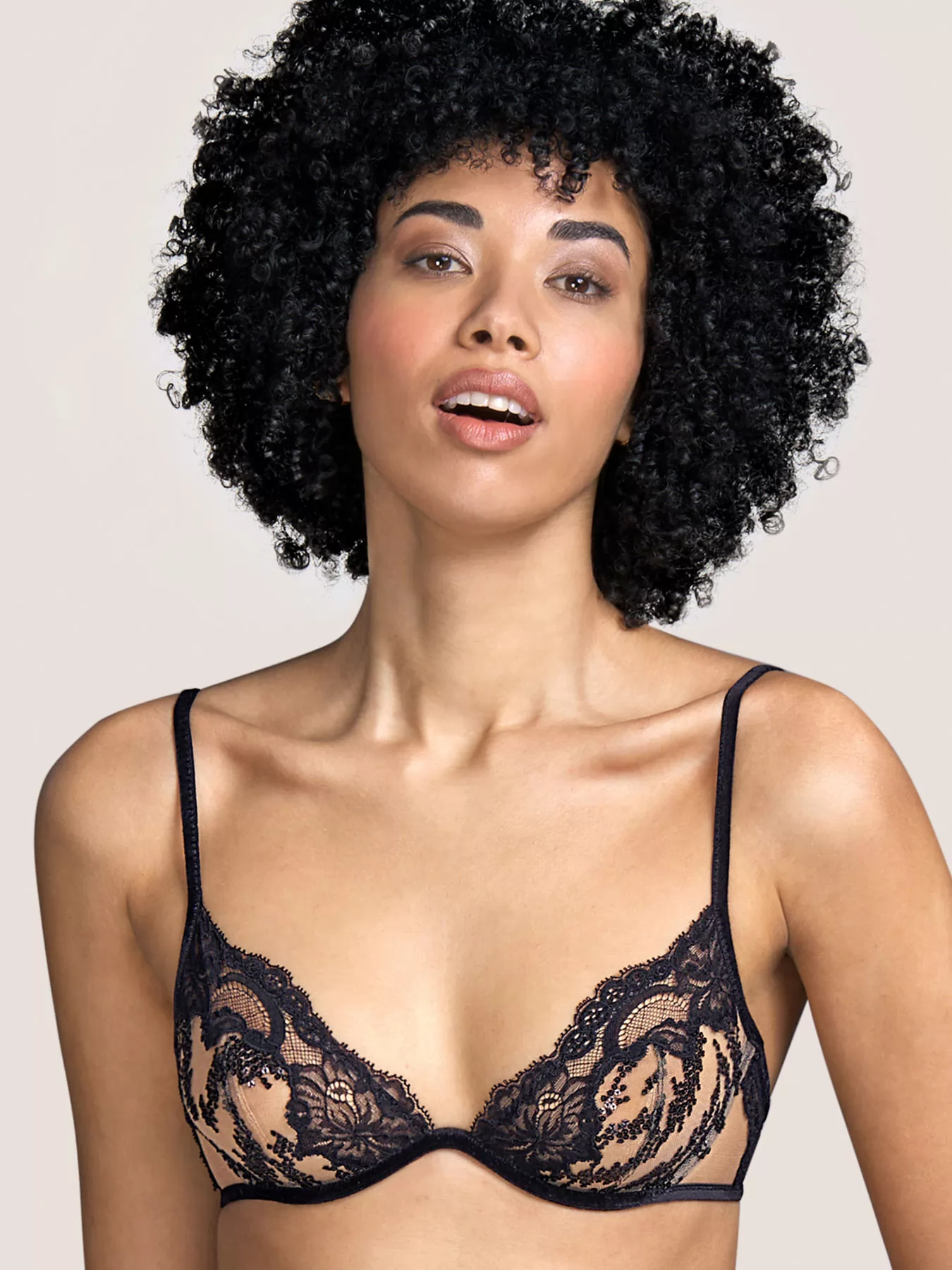 Czarny Biustonosz Andres Sarda Renata 3310313 - zdjęcie 3