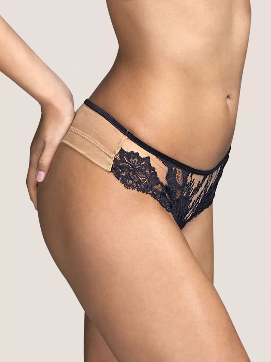 Czarny Figi tanga Andres Sarda Renata 3310355 - zdjęcie 2