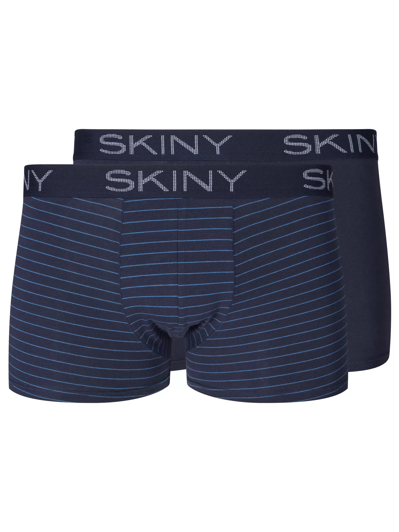 Granatowy Bokserki męskie 2PACK Skiny Basic 086487 - zdjęcie 2