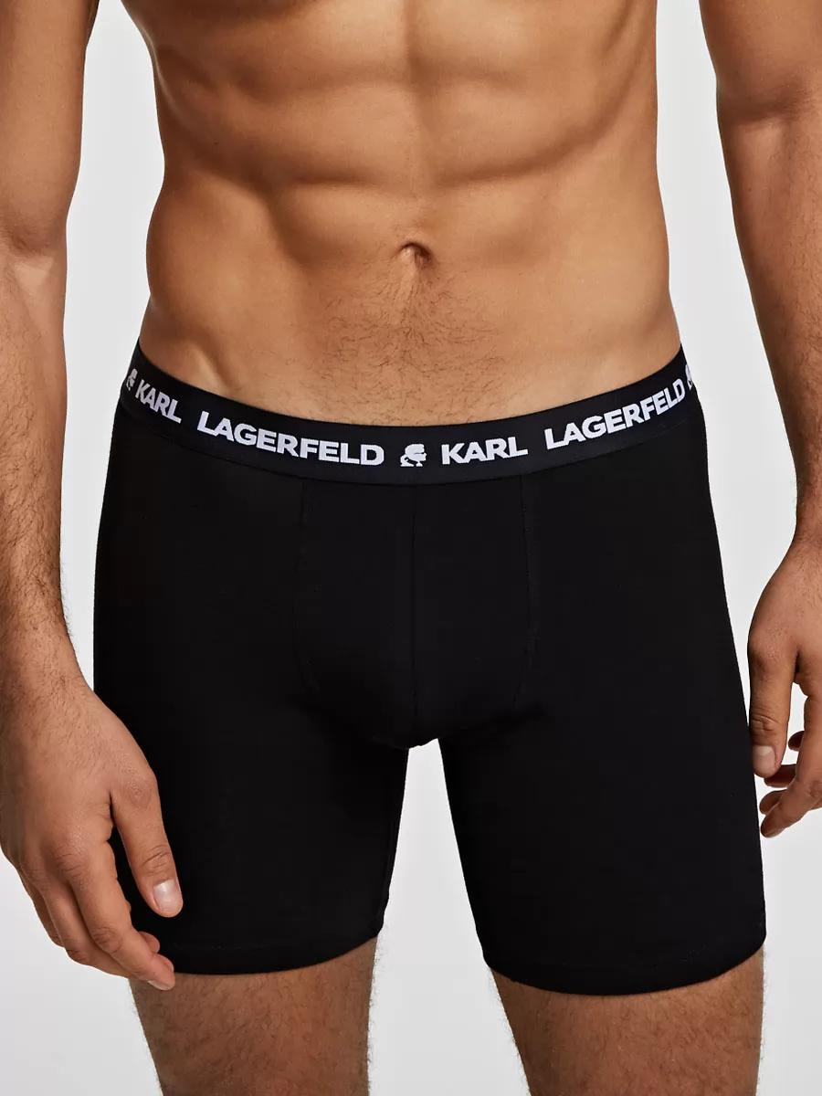 Czarny Bokserki męskie 3PACK Karl Lagerfeld 211M2104 - zdjęcie 1